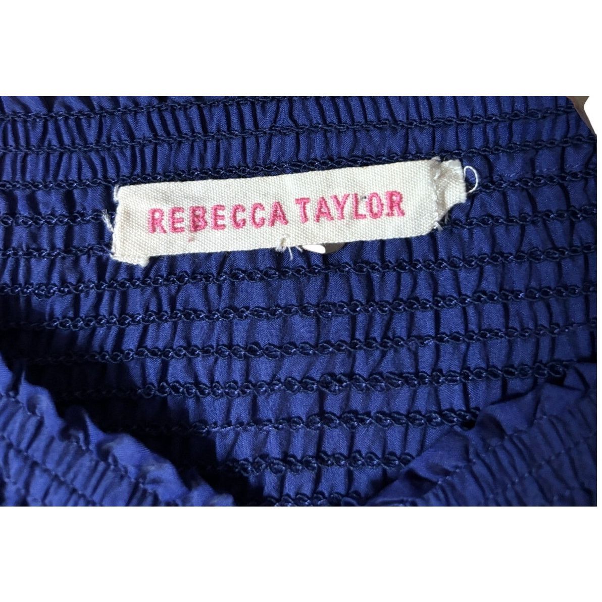 Rebecca Taylor Rebecca Taylor Silk Tiered Maxi Navy Dress Size S Size S / US 4 / IT 40 - 3 Thumbnail