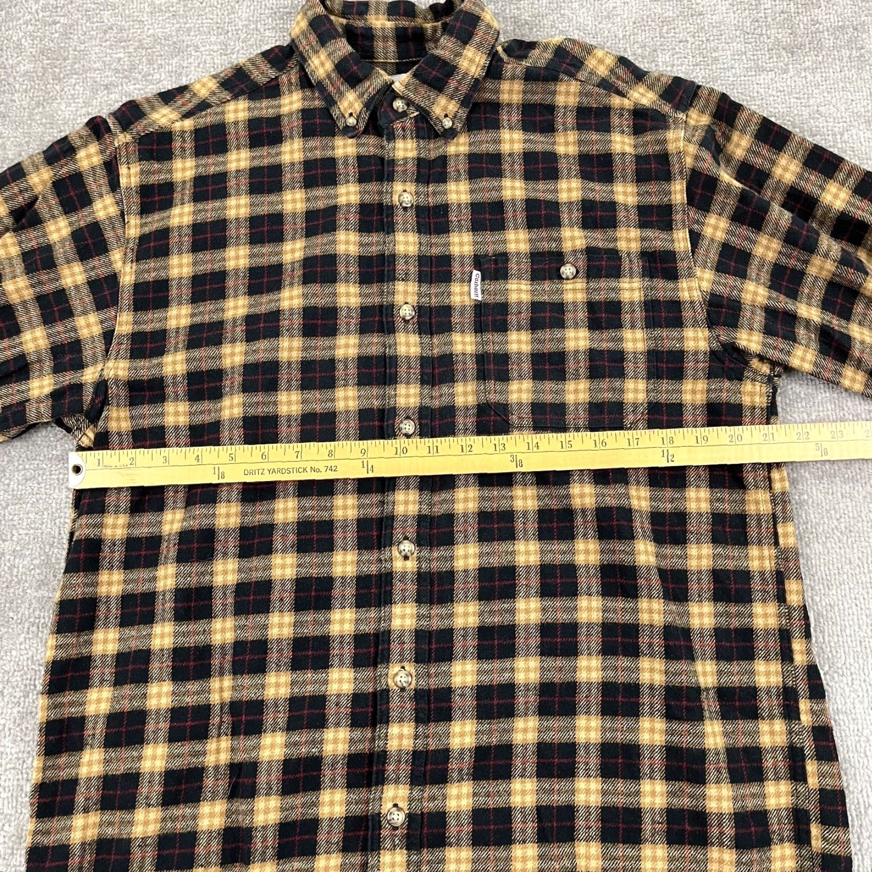 Carhartt Carhartt Shirt Men Large Multicolor Plaid Flannel Button-Up L/S Workwear Mens Size US L / EU 52-54 / 3 - 5 Thumbnail