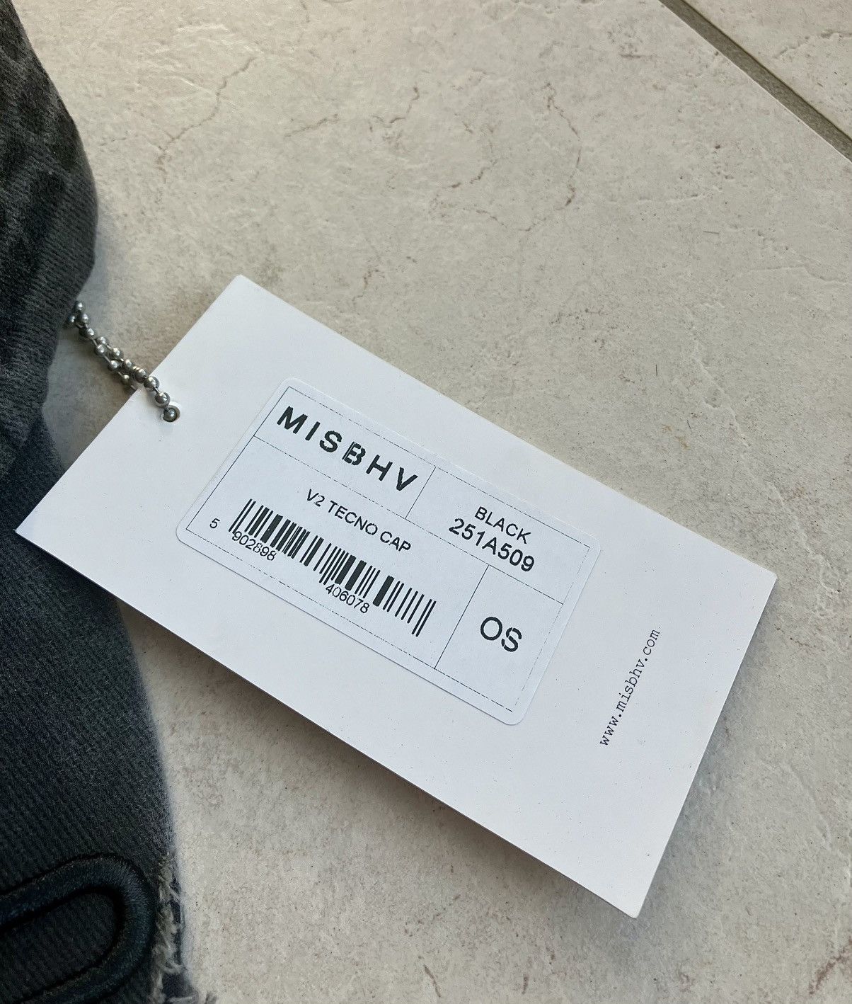 Misbhv Misbhv: V2 Tecno Cap - Faded Black/ Grey Size ONE SIZE - 7 Thumbnail