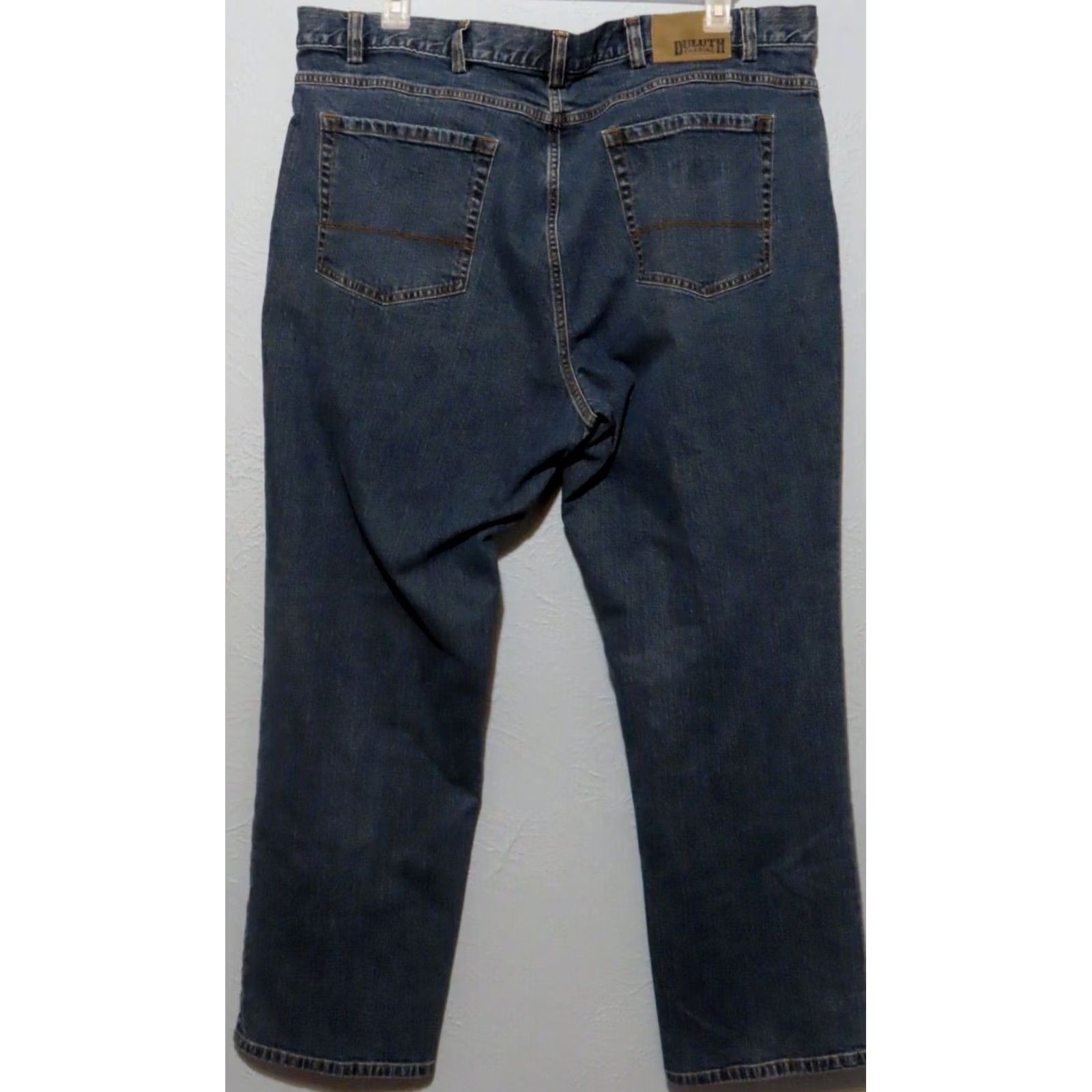 Vintage Duluth Flex Weekender Jeans Men's 5-Pocket Denim Blue 44x32 Regular Relaxed Straight Belt Loops Size US 44 / EU 60 - 6 Thumbnail