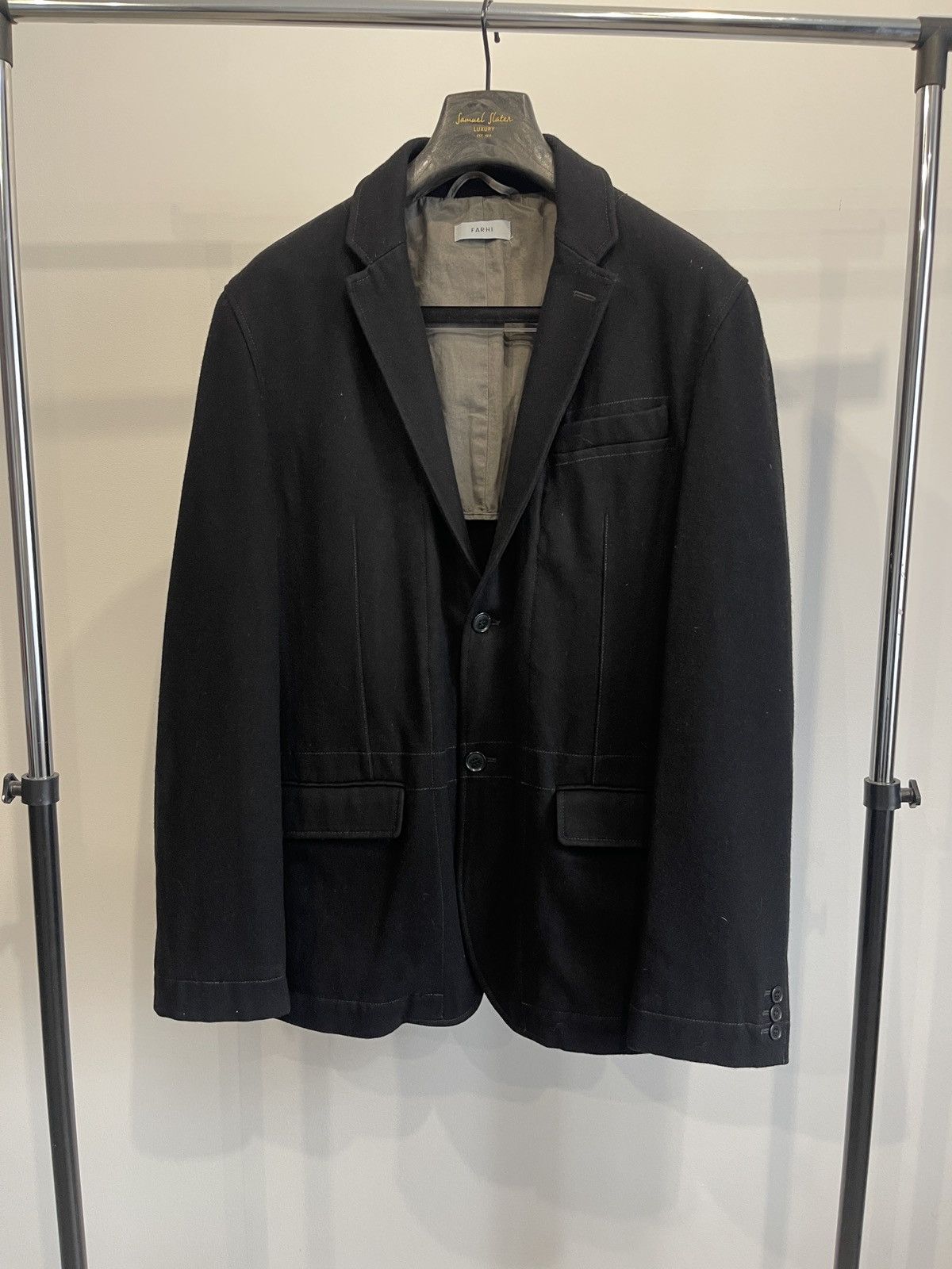 Nicole Farhi Nicole Farhi (FARHI) Wool Blend Tailored Blazer - Size XL Size 42R - 1 Thumbnail