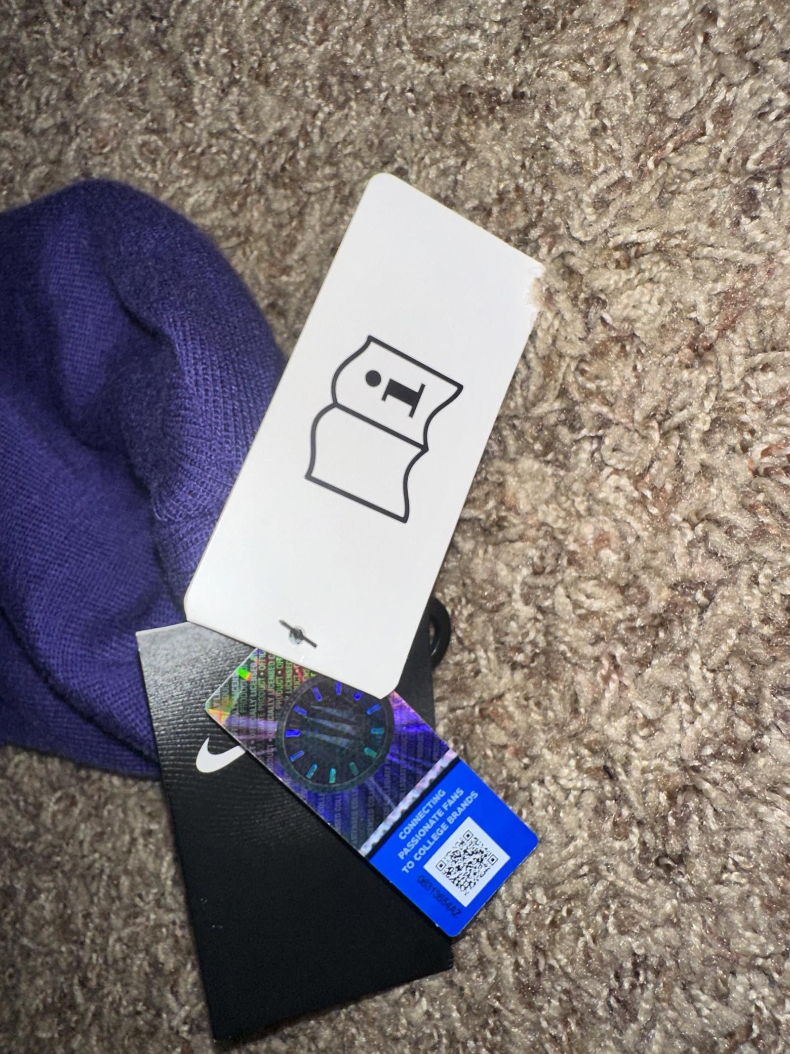 Nike LSU Tigers Nike Classic Purple Cuffed Knit Sample Size ONE SIZE - 9 Thumbnail