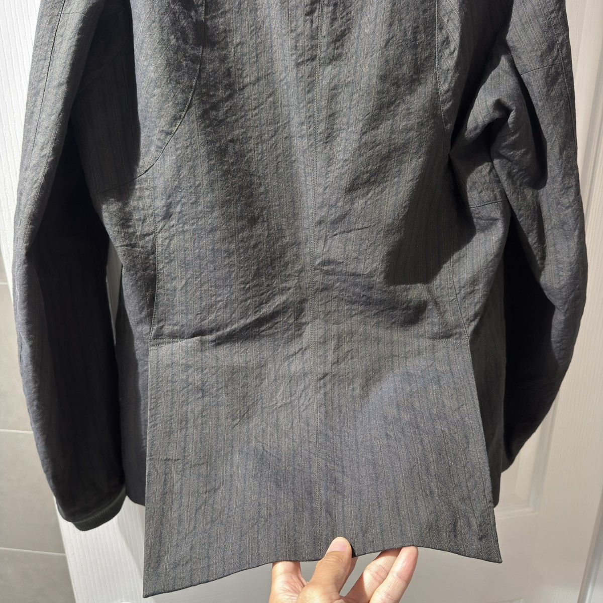 Ziggy Chen Ziggy Chen Structured Stripe wool blend Jacket – Artisan Size US M / EU 48-50 / 2 - 8 Thumbnail