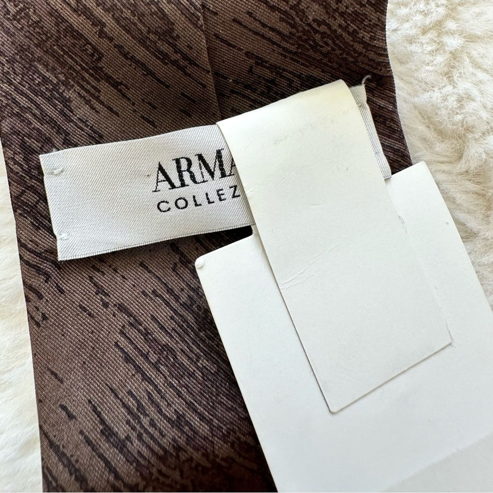 Armani Collezioni NWT!! Armani Collezione men silk tie Retail 225$ Size ONE SIZE - 5 Thumbnail