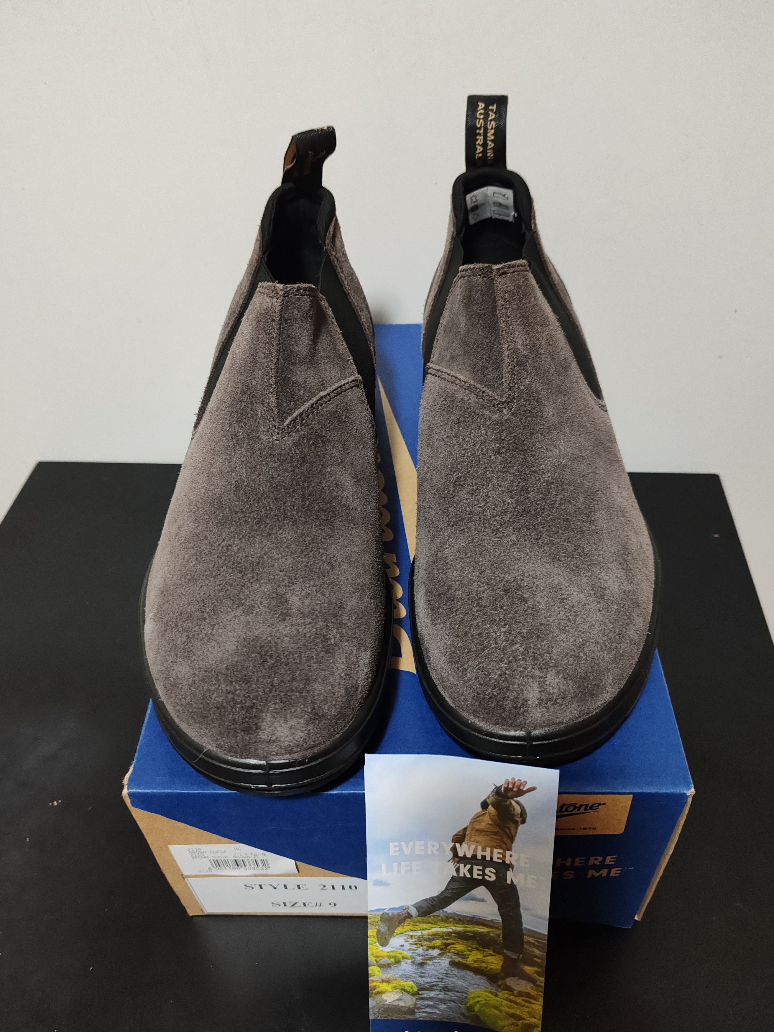 Blundstone Bottines Blundstones Chelsea - Daim Ciré Gris Acier Size US 9.5 / EU 42-43 - 2 Thumbnail