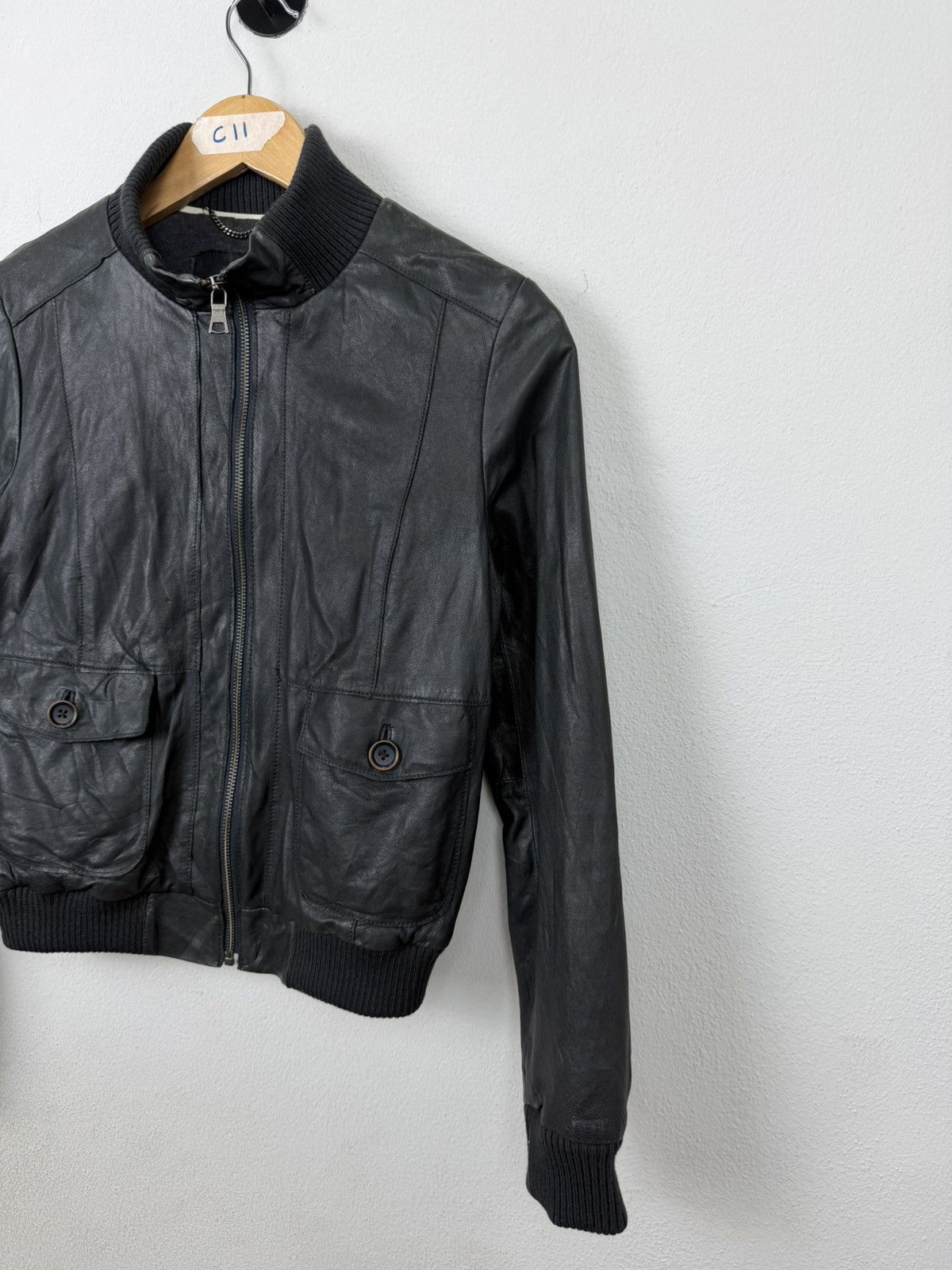 Banana Republic Banana Republic Lambskin Leather Bomber Jacket Size S / US 4 / IT 40 - 4 Thumbnail