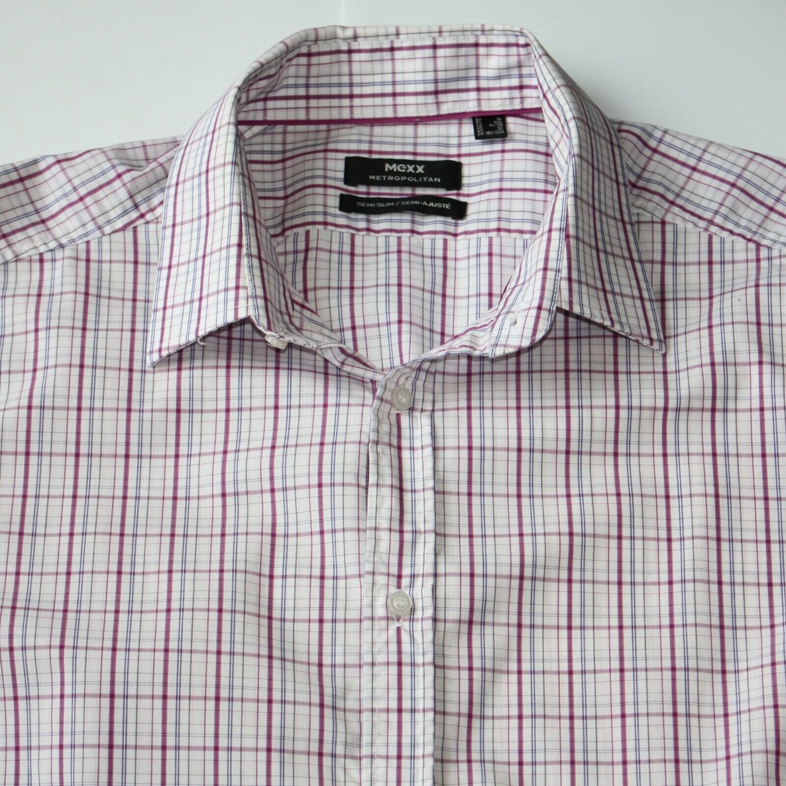 Mexx Metropolitan Slim Fit Men's Checkered Print Dress Shirt Size US XL / EU 56 / 4 - 2 Thumbnail
