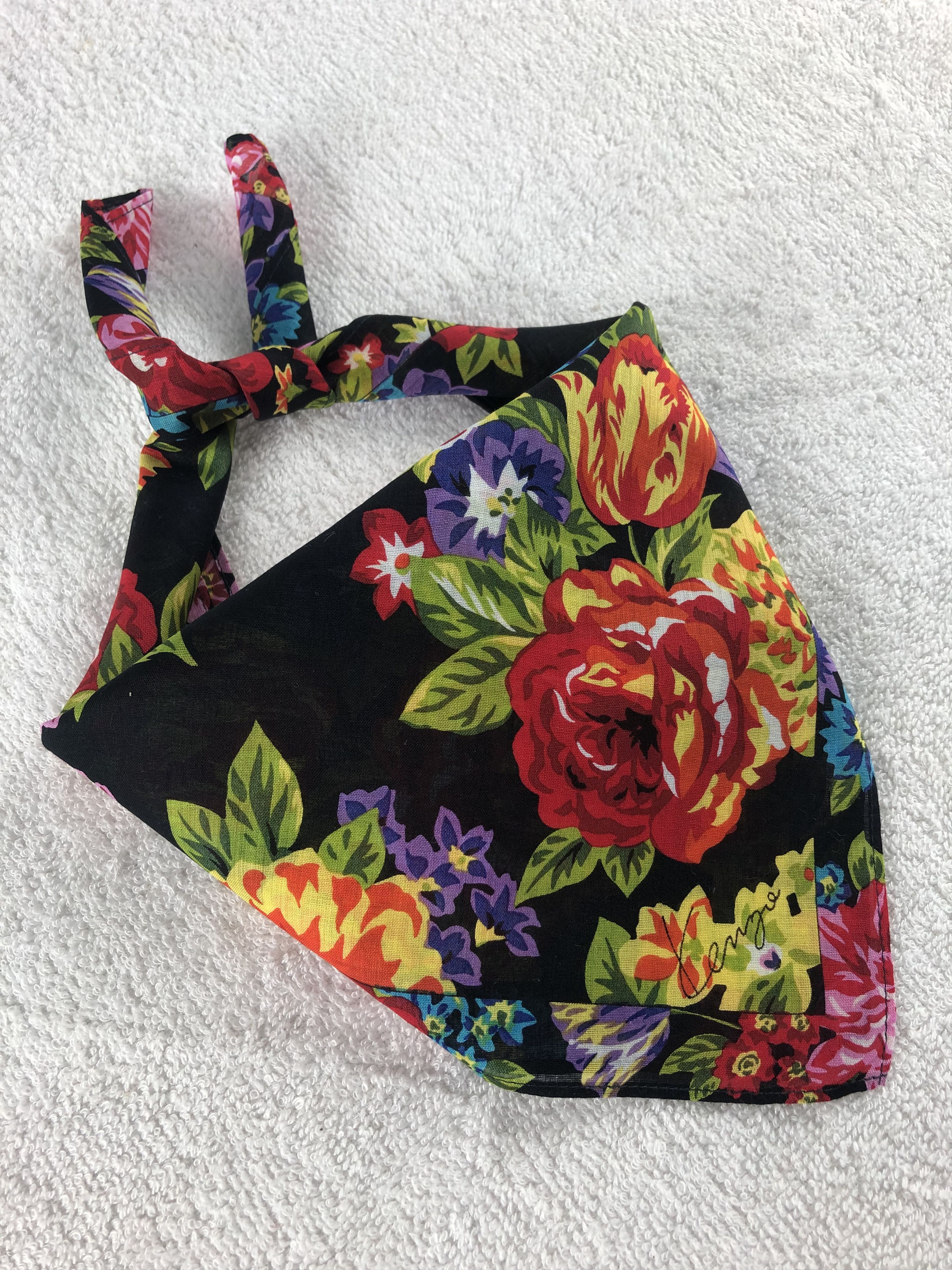 Kenzo × Vintage Kenzo Floral Handkerchief / Bandana / Neckerchief Size ONE SIZE - 2 Thumbnail