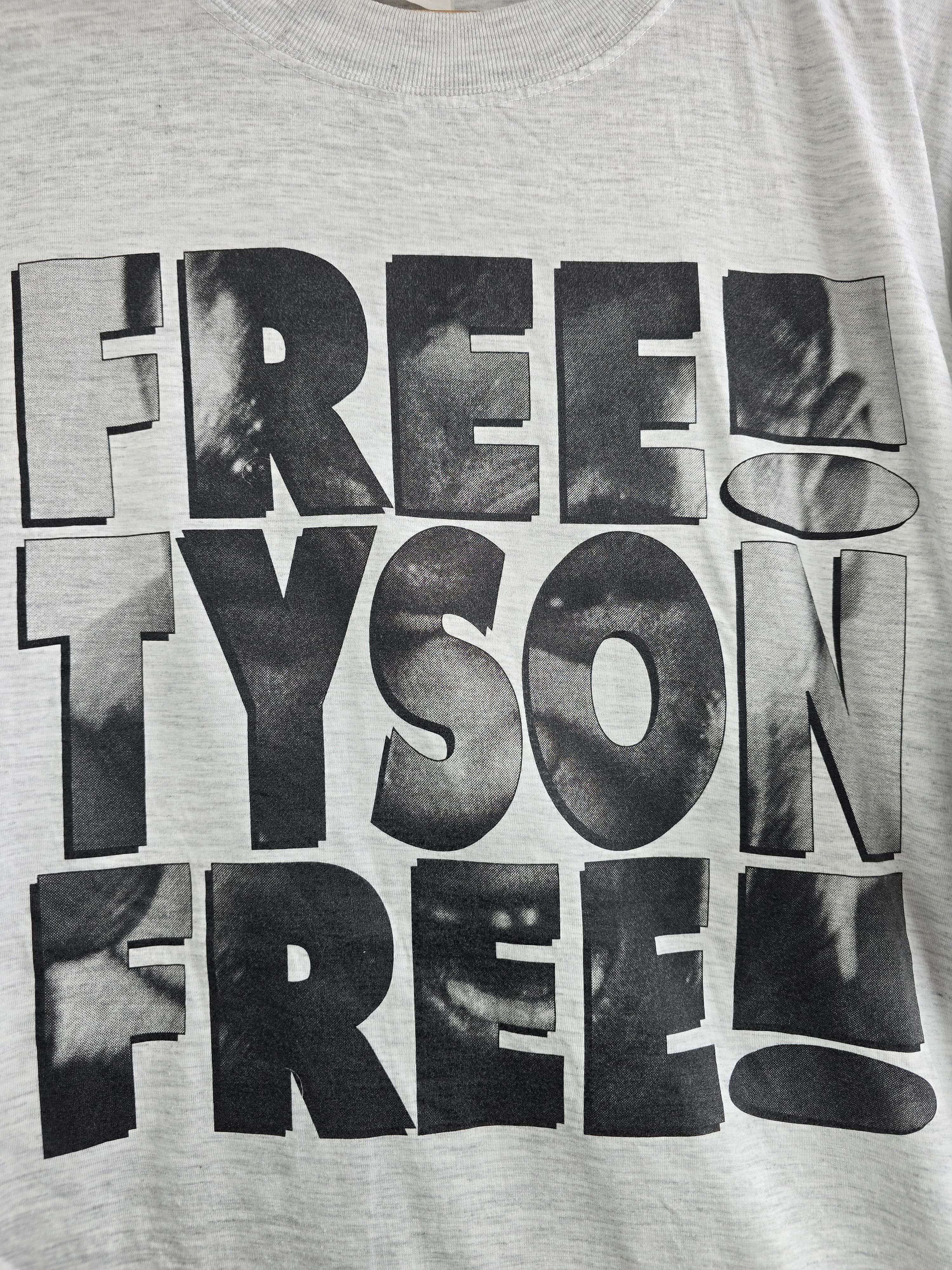 Band Tees × Vintage 90s Mike Tyson Free Tyson XL 23" 30" Size US XL / EU 56 / 4 - 3 Thumbnail