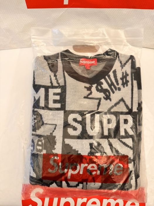 Supreme Supreme Cartoon Sweater Black Small | Grailed