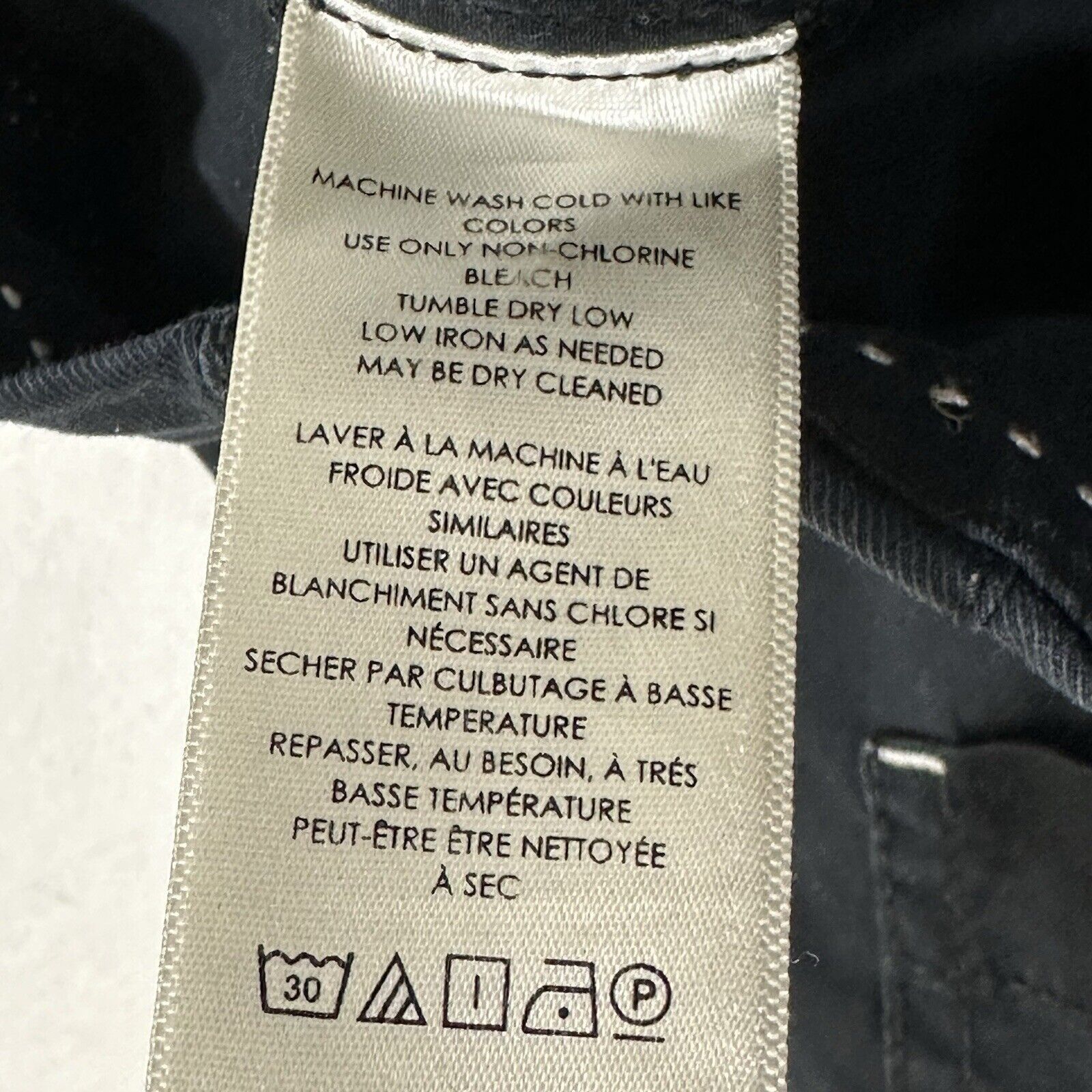 Anthropologie Maeve 2 Black High Rise Flat Front Chino Pants (25x27) Size 26" / US 2 / IT 38 - 13 Thumbnail
