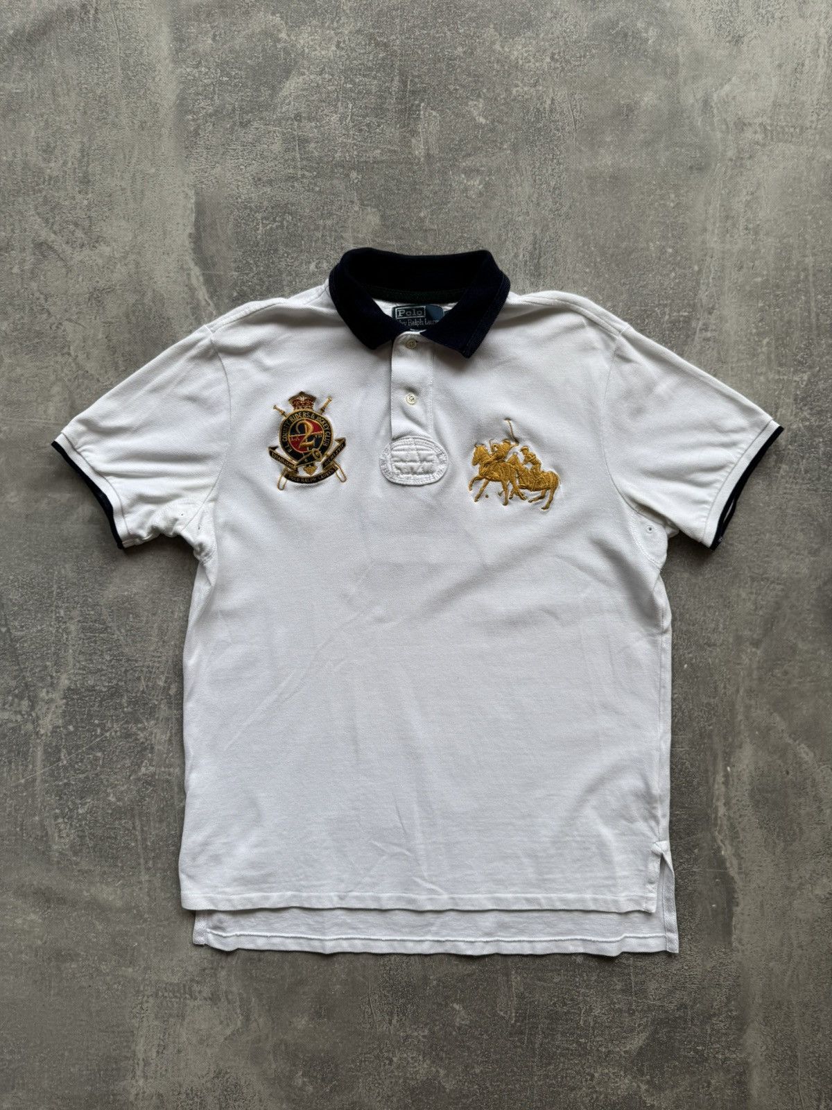 Polo Ralph Lauren Vintage Polo Ralph Lauren #2 Jockey Club Tee Y2K Size US L / EU 52-54 / 3 - 1 Thumbnail