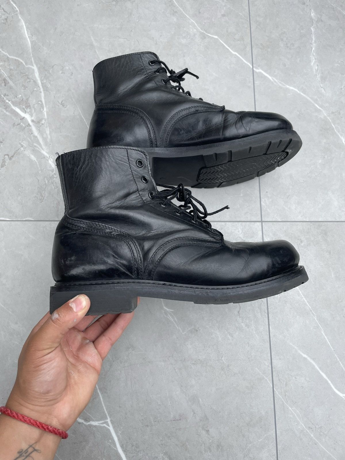 Vintage Vintage Leather Military Ankle Combat Boots Size US 10.5 / EU 43-44 - 7 Thumbnail