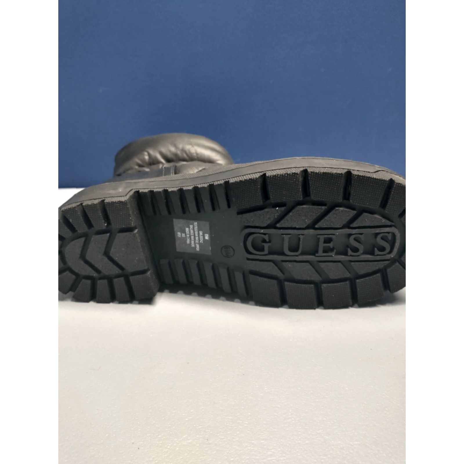Guess GUESS Winter Ankle Snow Boots Womens Size 6.5 Black Leather Puffer Pull On New without box Size US 7 / IT 37 - 6 Thumbnail