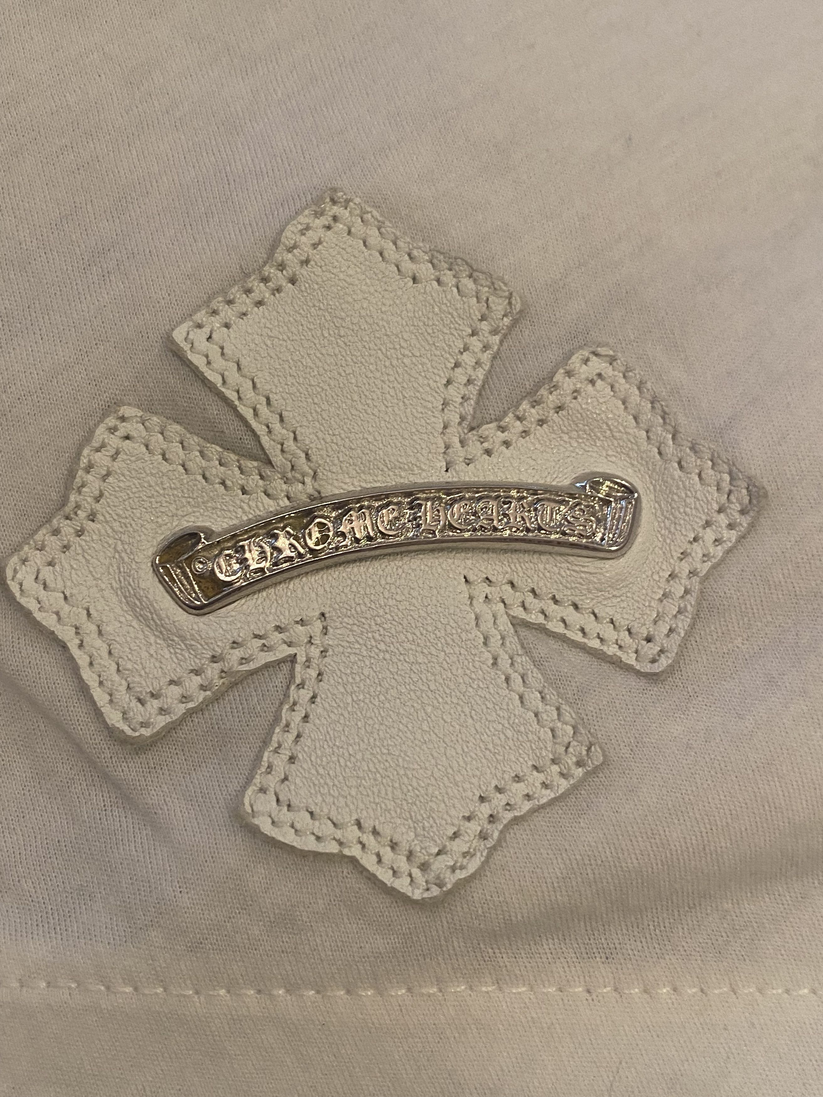 Chrome Hearts Chrome Hearts Leather Tag White Fancy Blouse Size M / US 6-8 / IT 42-44 - 3 Thumbnail
