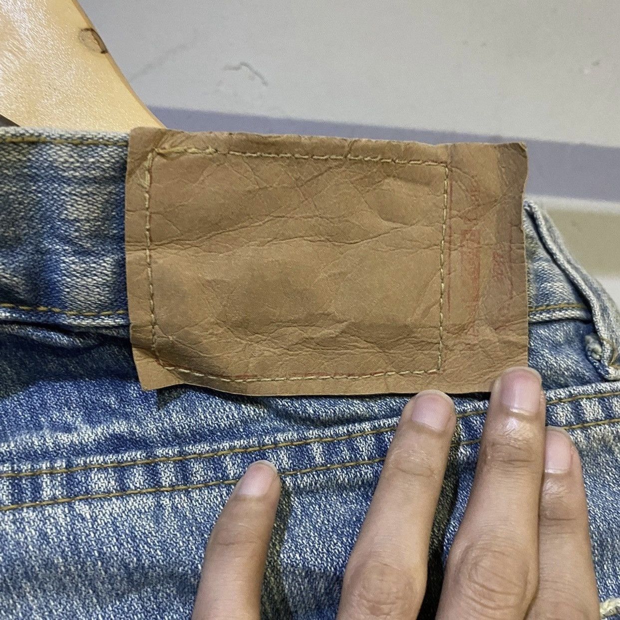Hysteric Glamour Point Loma Rising About Pollution Faded Wash Jeans Size US 31 - 7 Thumbnail