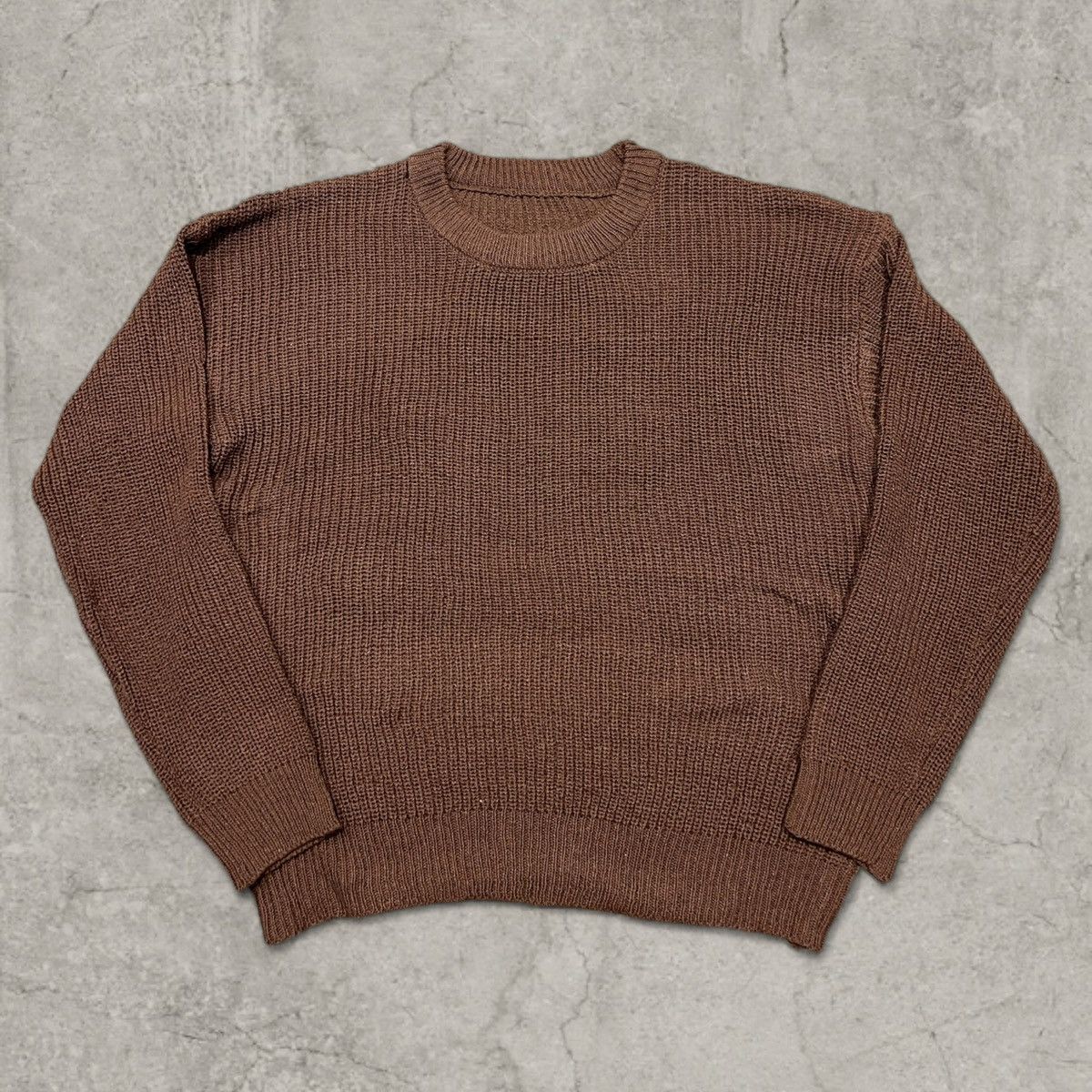 Japanese Brand Vintage style knitted jumper sweater in brown. Size L Size US M / EU 48-50 / 2 - 1 Thumbnail