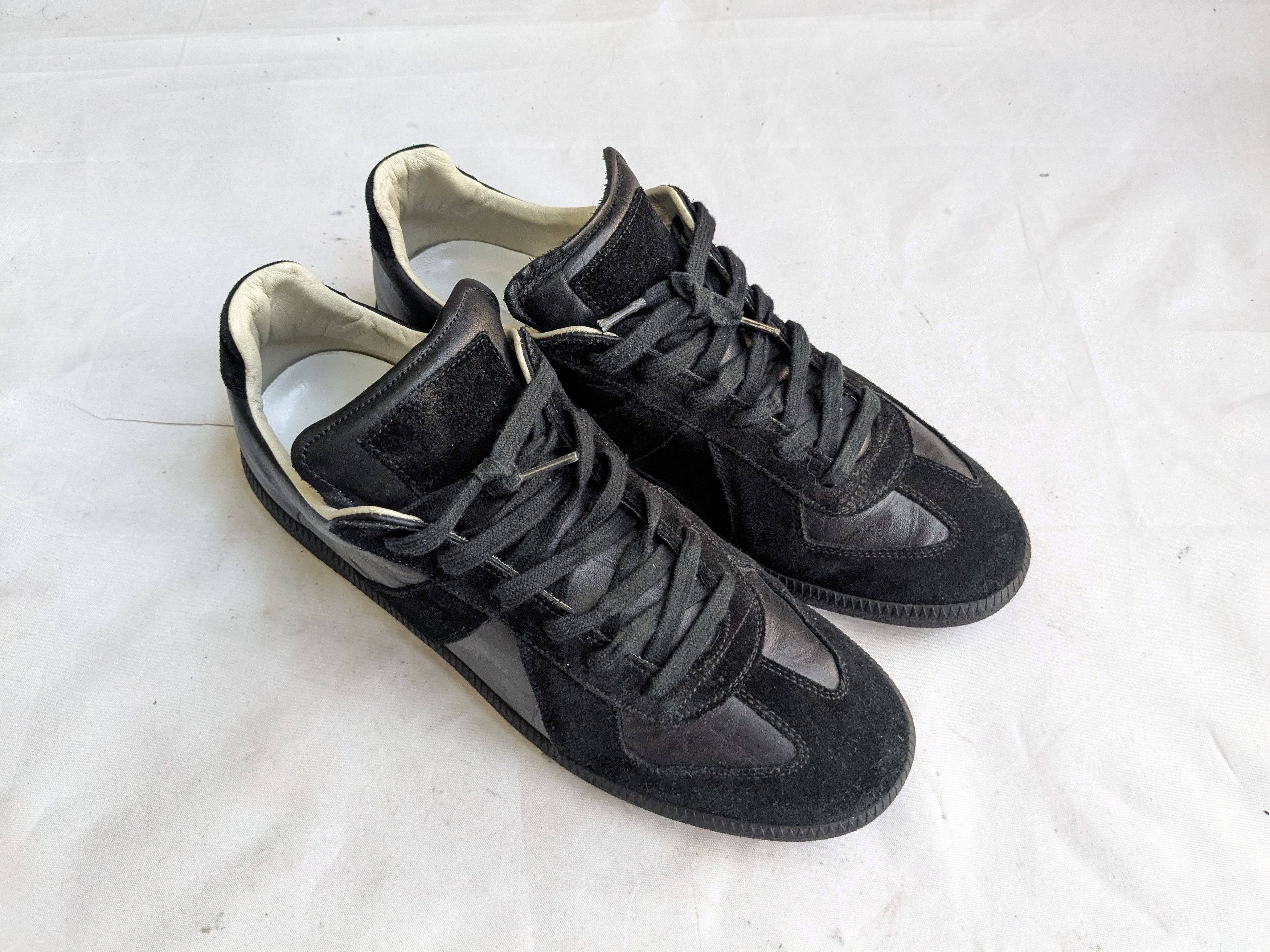 Maison Margiela Mason Margiela GAT Replica Sneakers Black 12 45 Low Tops Size US 12 / EU 45 - 2 Thumbnail