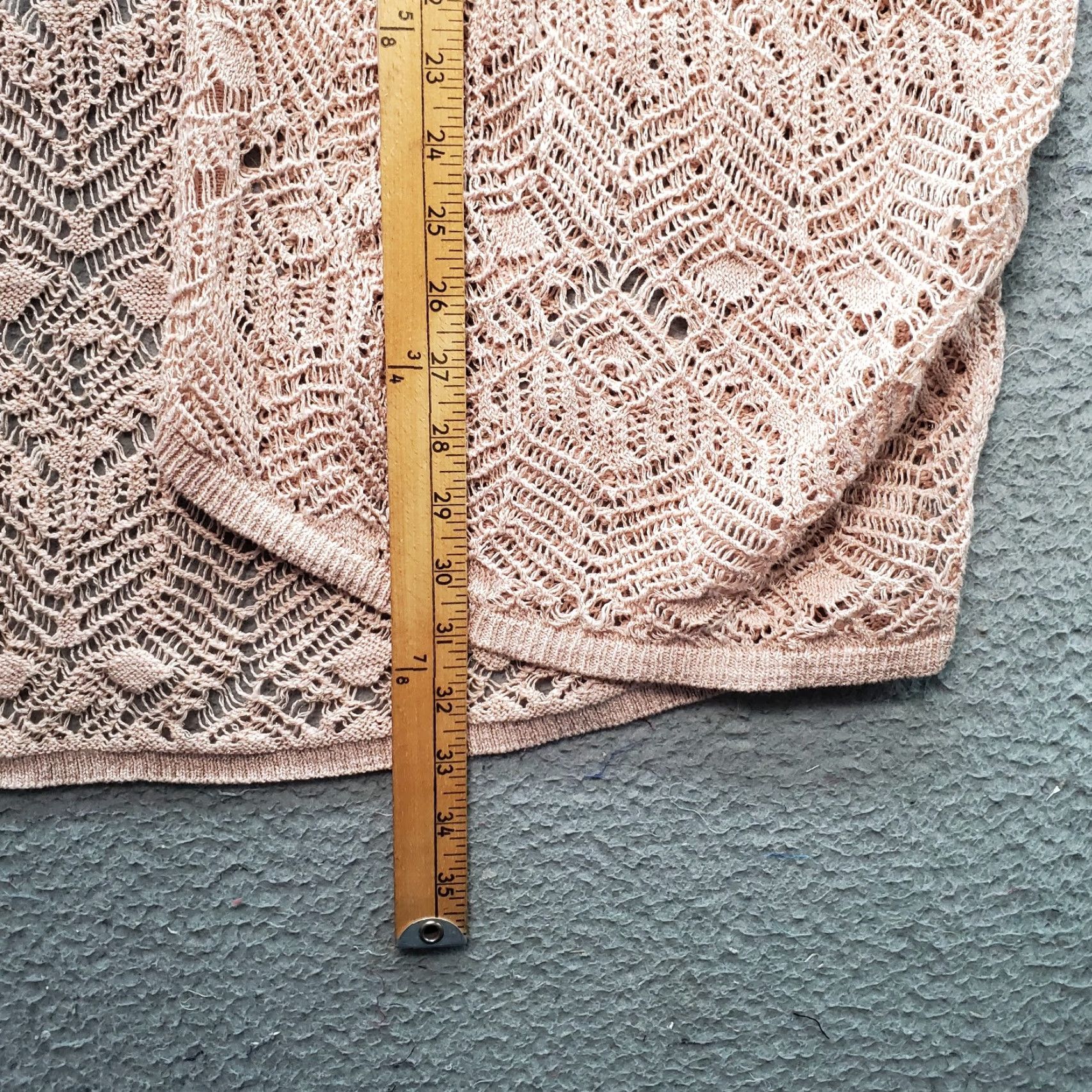 Vintage Chico's Traveler Cardigan Womens L/XL Brown Crochet Knit Sleeveless Open Front Size L / US 10 / IT 46 - 3 Thumbnail