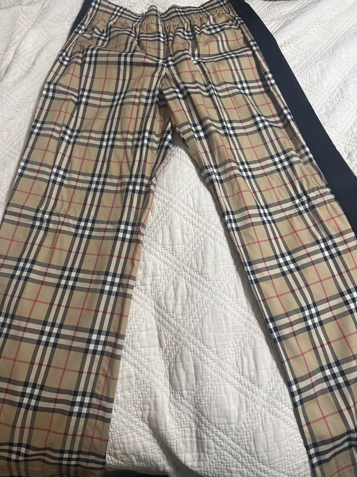 Burberry Check Cotton Trousers Size 34" / US 12 / IT 48 - 1 Preview
