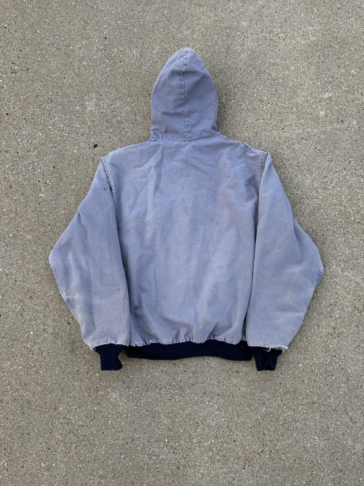 Carhartt VTG 80s Thermal Lined light Blue Carhartt Hooded Jacket XL Size US XL / EU 56 / 4 - 10 Thumbnail