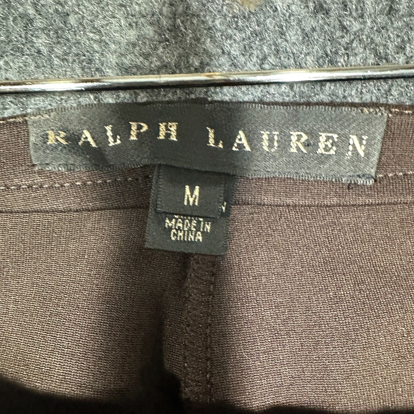 Ralph Lauren Ralph Lauren Black Label Pants Womens Medium Brown Pull On Ankle Stretch Tapered Inseam 26.5in Size 32" / US 10 / IT 46 - 4 Thumbnail