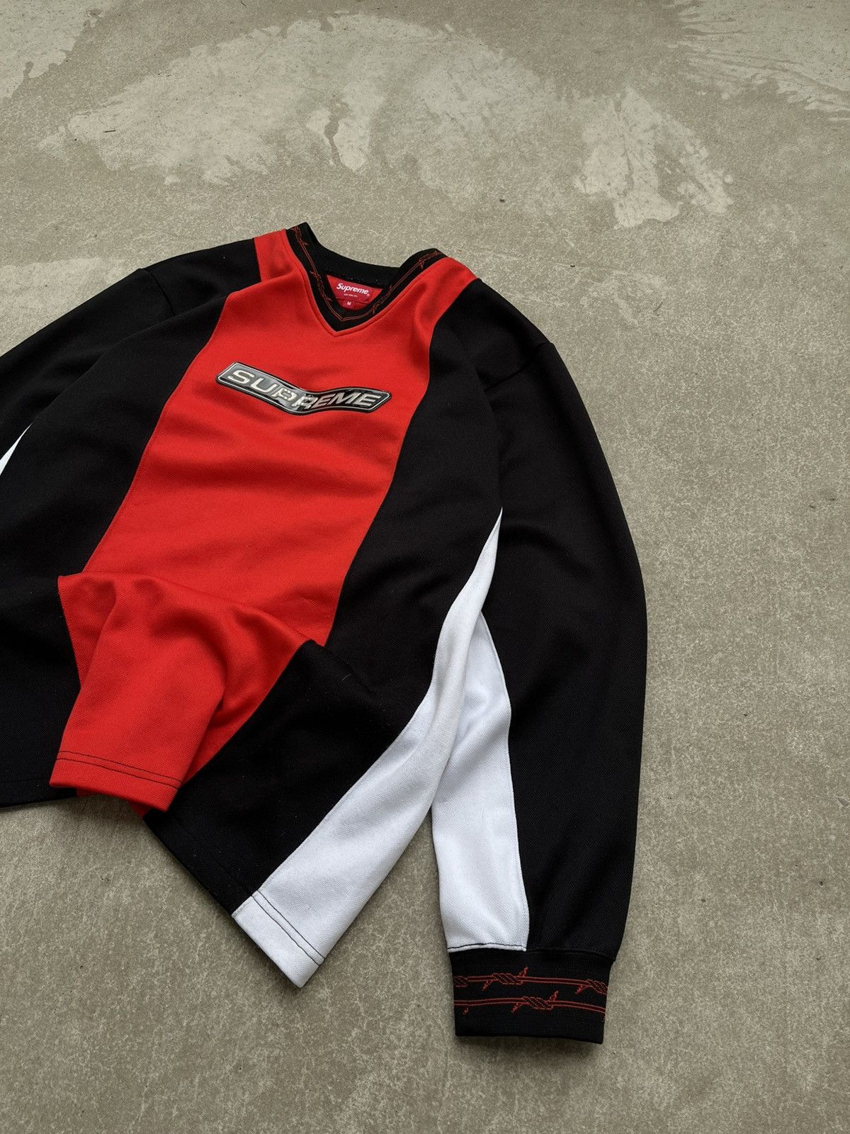 Supreme Suprem Wired Moto Jersey Sweatshirt Longsleeve Size US M / EU 48-50 / 2 - 4 Thumbnail