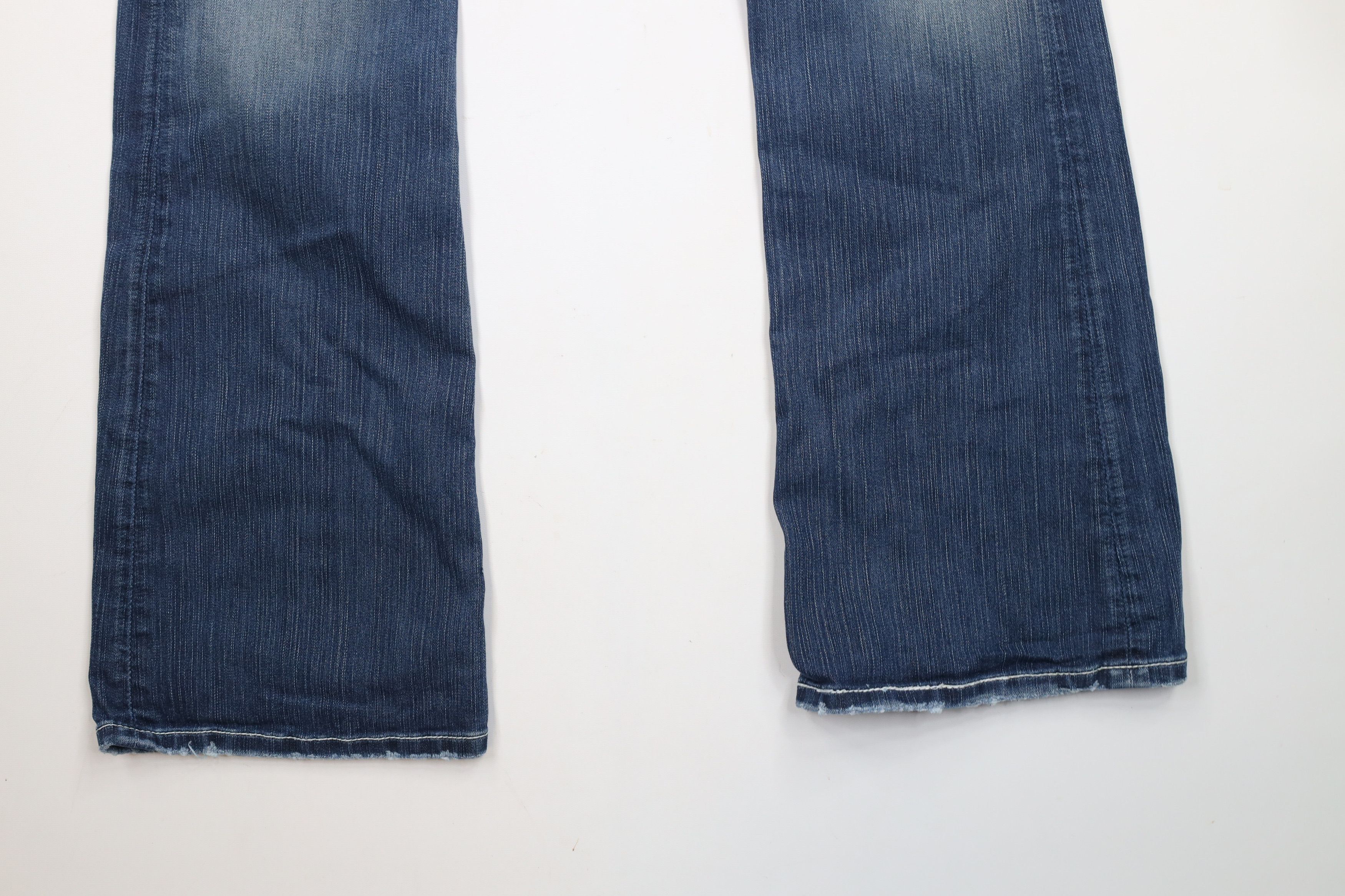 Vintage Buckle BKE Thick Stitch Stretch Culture Wide Leg Denim Jeans Size 32" / US 10 / IT 46 - 4 Thumbnail