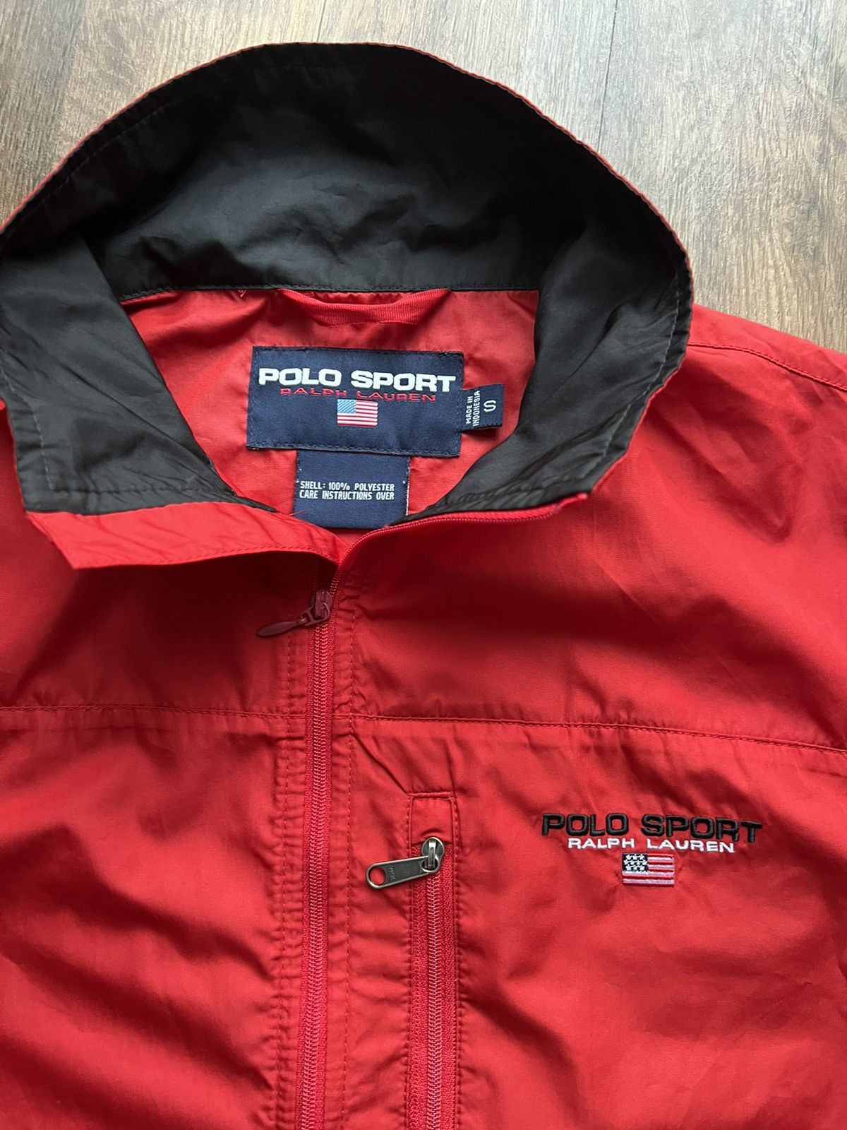 Polo Ralph Lauren × Ralph Lauren × Ralph Lauren Sport Red Wind breaker jacket Polo Sport Ralph Lauren embroidered Size US S / EU 44-46 / 1 - 3 Thumbnail