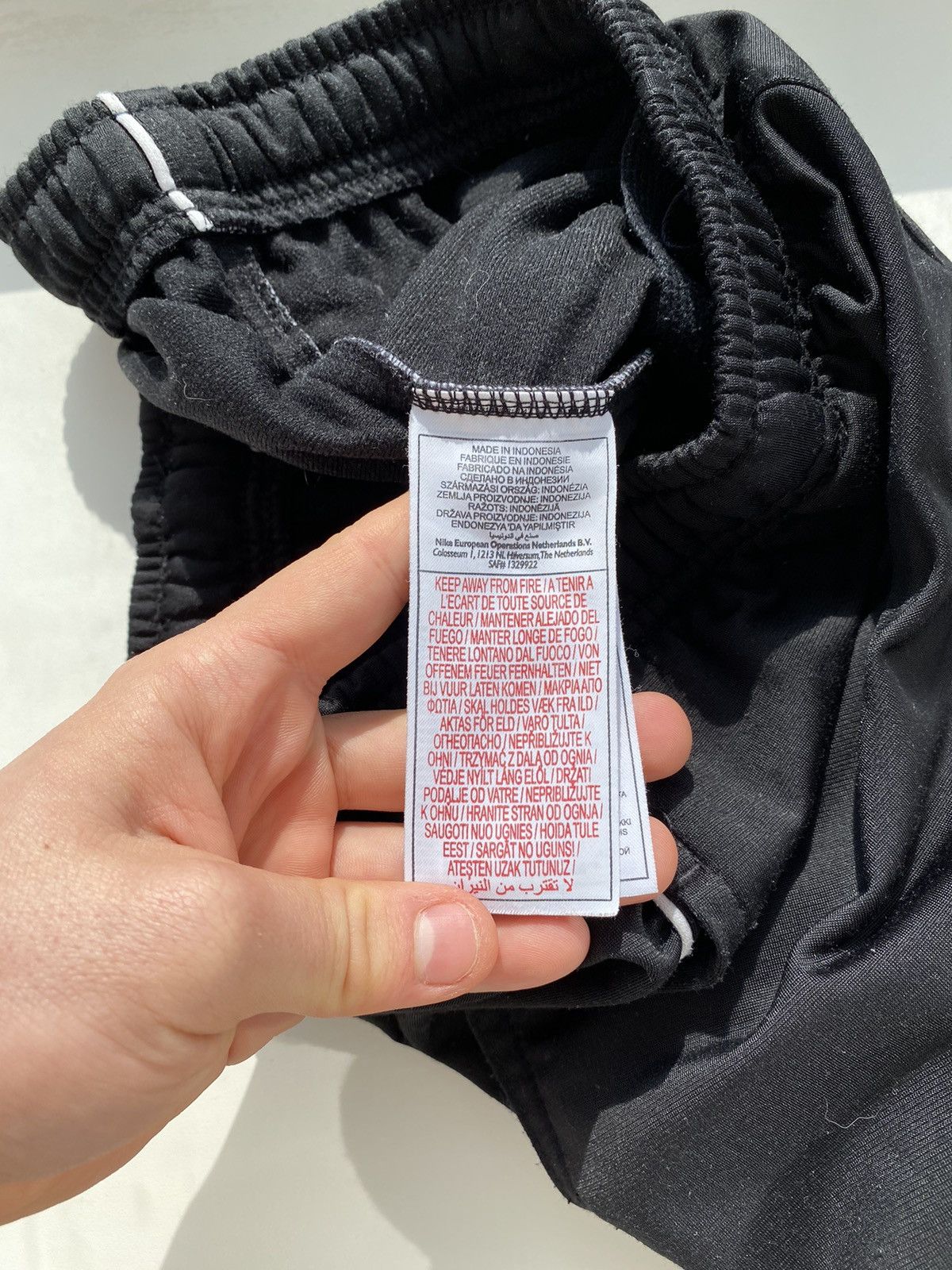 Nike × Vintage Vintage Men's Nike Baggy Pants with Lampasas Black Size M Size US 38 / EU 54 - 6 Thumbnail
