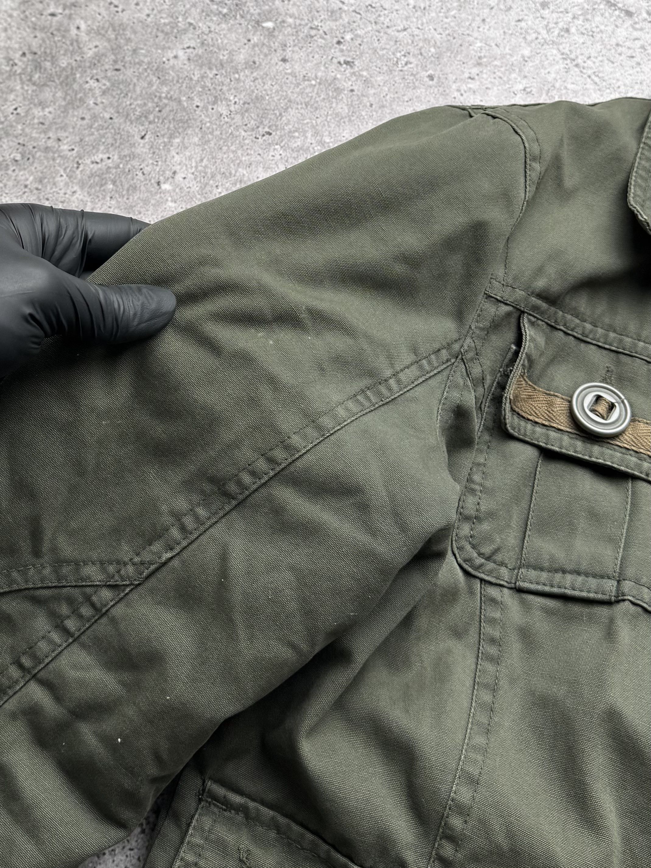 Vintage Y2K Utility Jacket Military Cargo Field Coat Y2K Casual (E8) Size M / US 6-8 / IT 42-44 - 6 Thumbnail