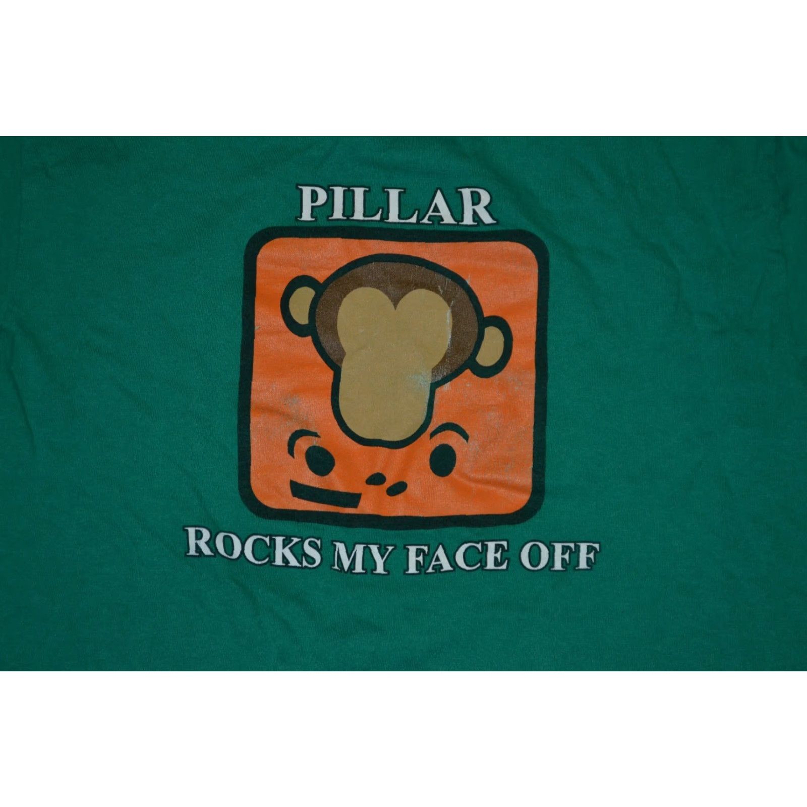Vintage VTG Bayside T Shirt Small Men S Green Pillar Rock My Face Off Shirts Graphic Tee Music Tulsa OK Boys Mens Womens Size US S / EU 44-46 / 1 - 2 Thumbnail