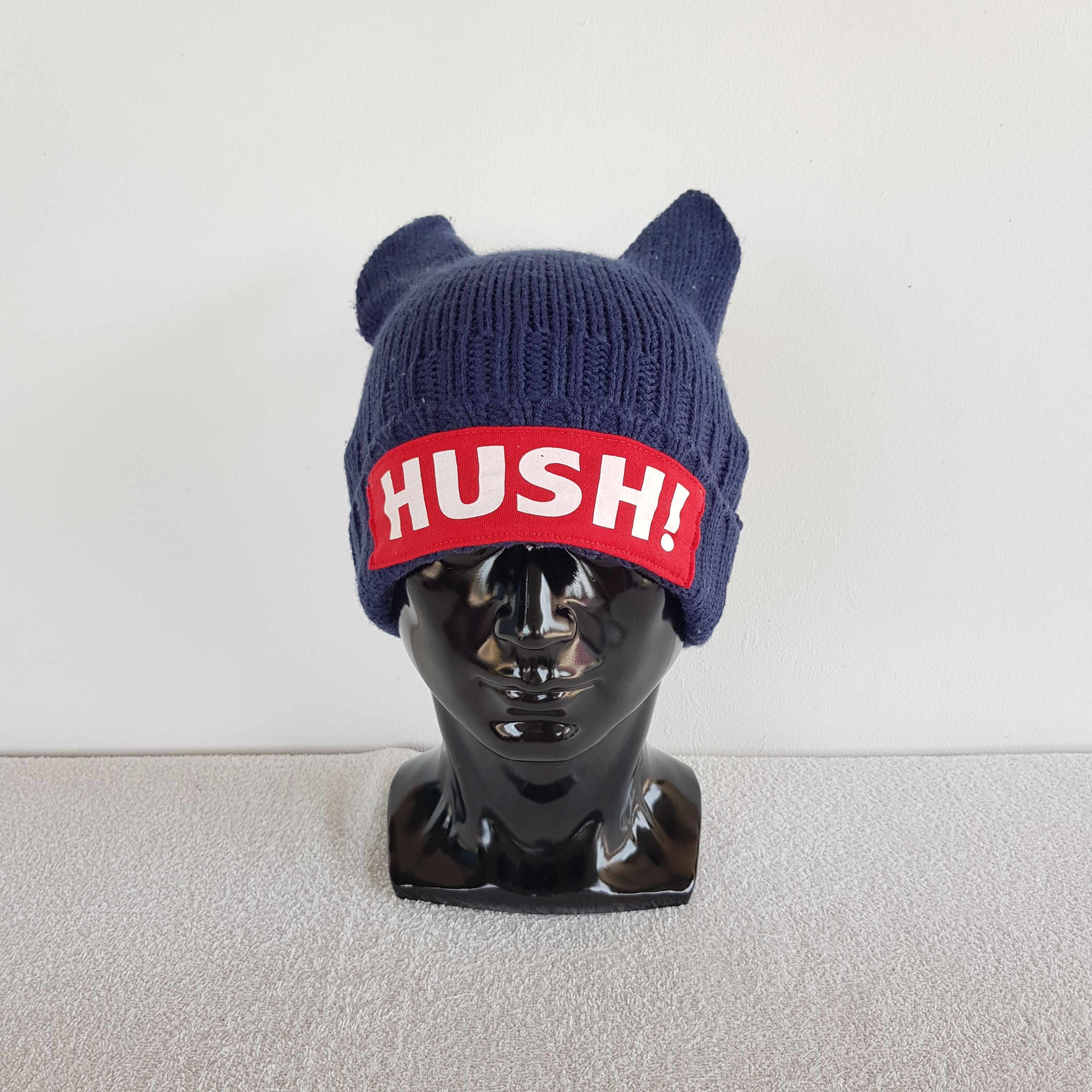 Japanese Brand Vintage Hushi Torn Beanie Ribbed Knit Snow Cap Hats. Size ONE SIZE - 2 Thumbnail