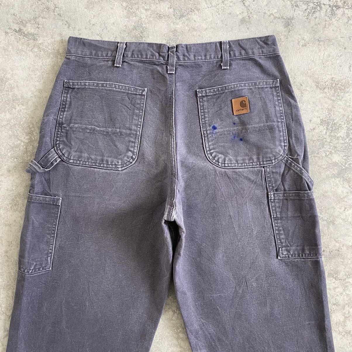 Carhartt Vintage Carhartt Faded Petrol Blue Carpenter Workwear Pants Size US 34 / EU 50 - 14 Thumbnail