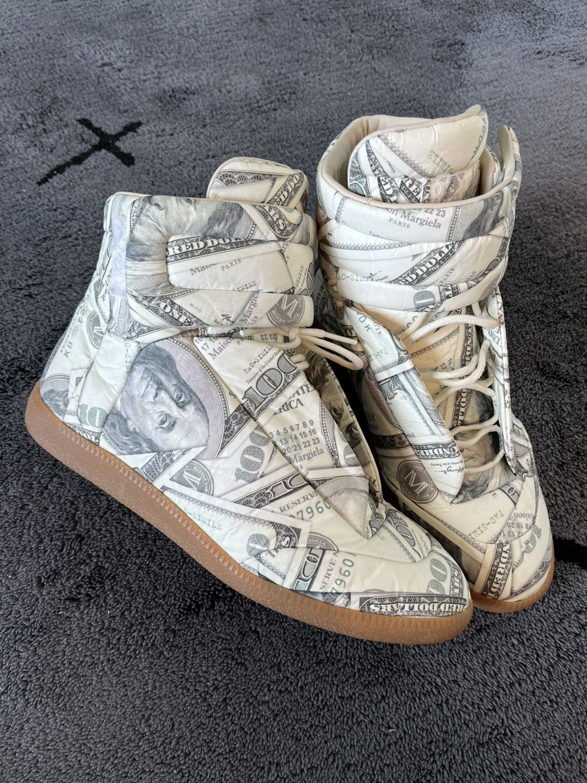Maison Margiela Maison Margiela Money Print Future Sneakers Size US 10 / EU 43 - 2 Thumbnail