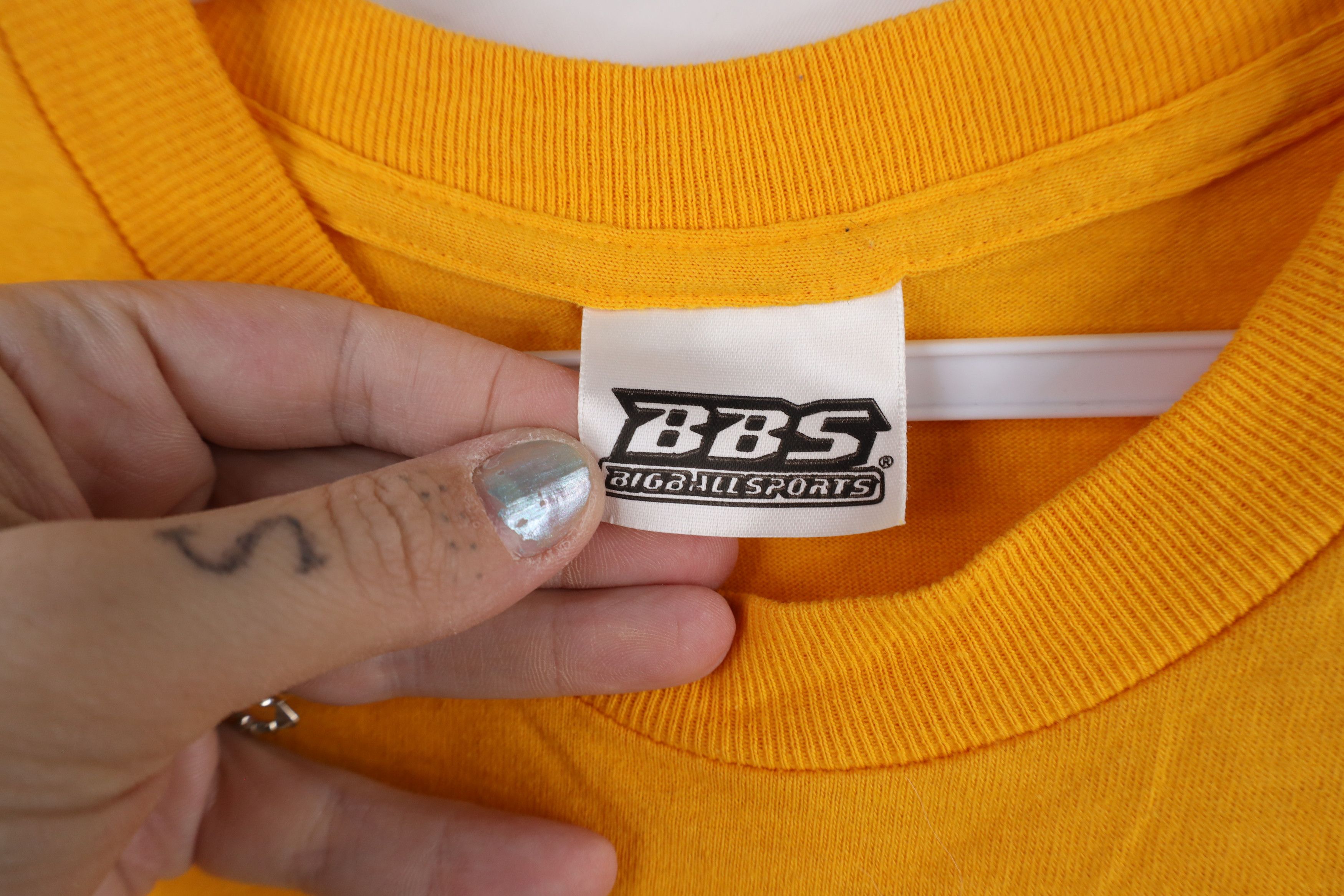 Vintage Vintage 90s Out And Crush Someone Baseball T-Shirt Yellow Size US S / EU 44-46 / 1 - 5 Thumbnail
