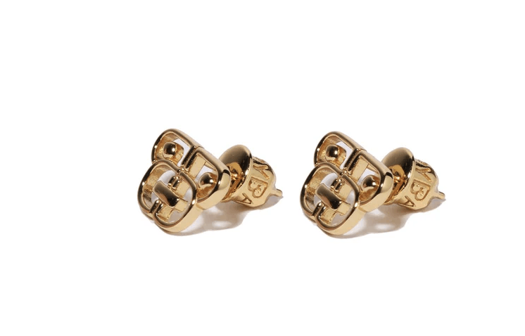 Bape Bape BAPY MINI LOGO EAR STUDS Earrings Size ONE SIZE - 2 Thumbnail