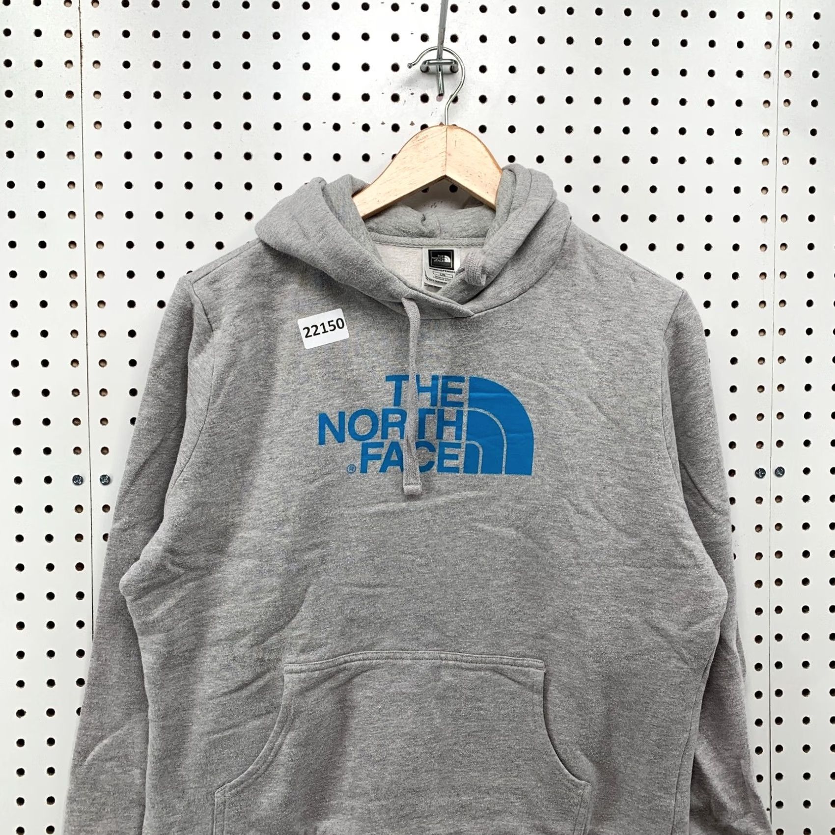 The North Face North Face Sweatshirt Blue Logo Womens Large Hooded Pullover Gray Blue Logo Sweatshirt Womens Large Hooded Pullover Size L / US 10 / IT 46 - 6 Thumbnail