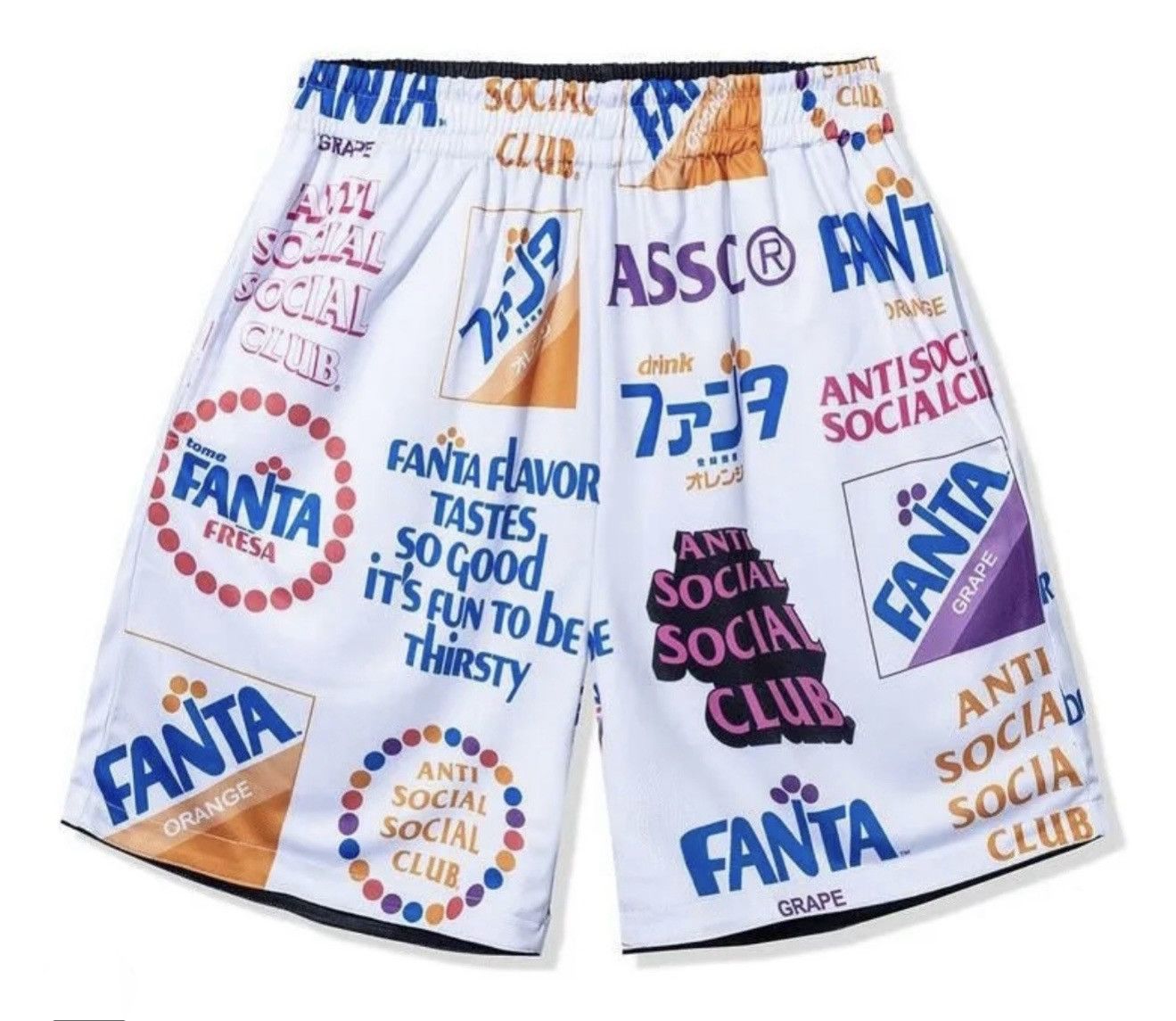 Anti Social Social Club × Designer 🍊 Anti Social Club ASSC x Fanta Flavor Mesh Shorts 2XL 🍊 Size US 38 / EU 54 - 3 Thumbnail