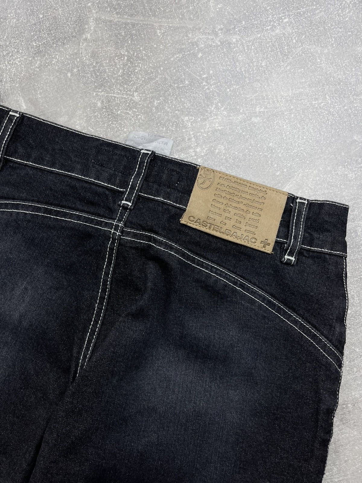 Jean Charles De Castelbajac × Vintage JC de Castelbajac Vintage 90s Y2K Flared Gray Jeans Size 27" / US 4 / IT 40 - 9 Thumbnail