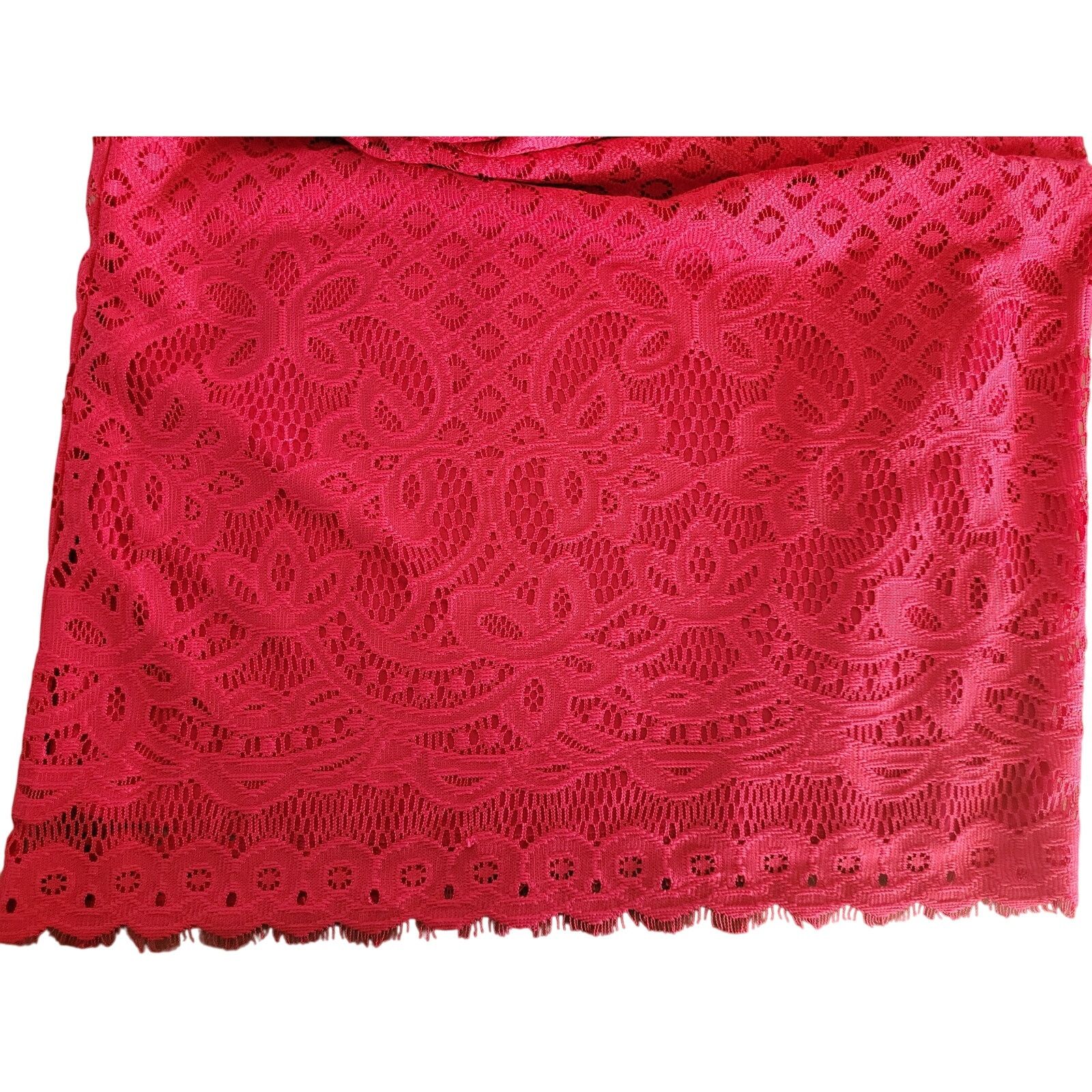 Other Tacera Fushia Eyelet Dress Sleeveless Lined Sz Medium Size M / US 6-8 / IT 42-44 - 4 Thumbnail