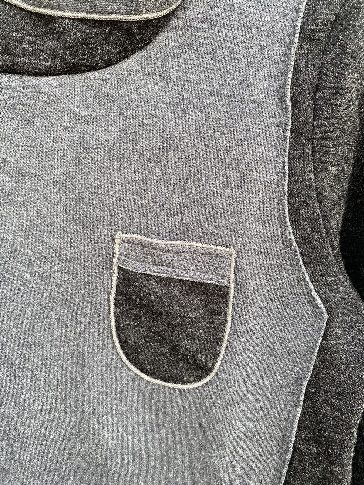 If Six Was Nine Japanese Two Tone Panel Hoodie Asymmetrical Collar & Pocket Size US S / EU 44-46 / 1 - 8 Thumbnail