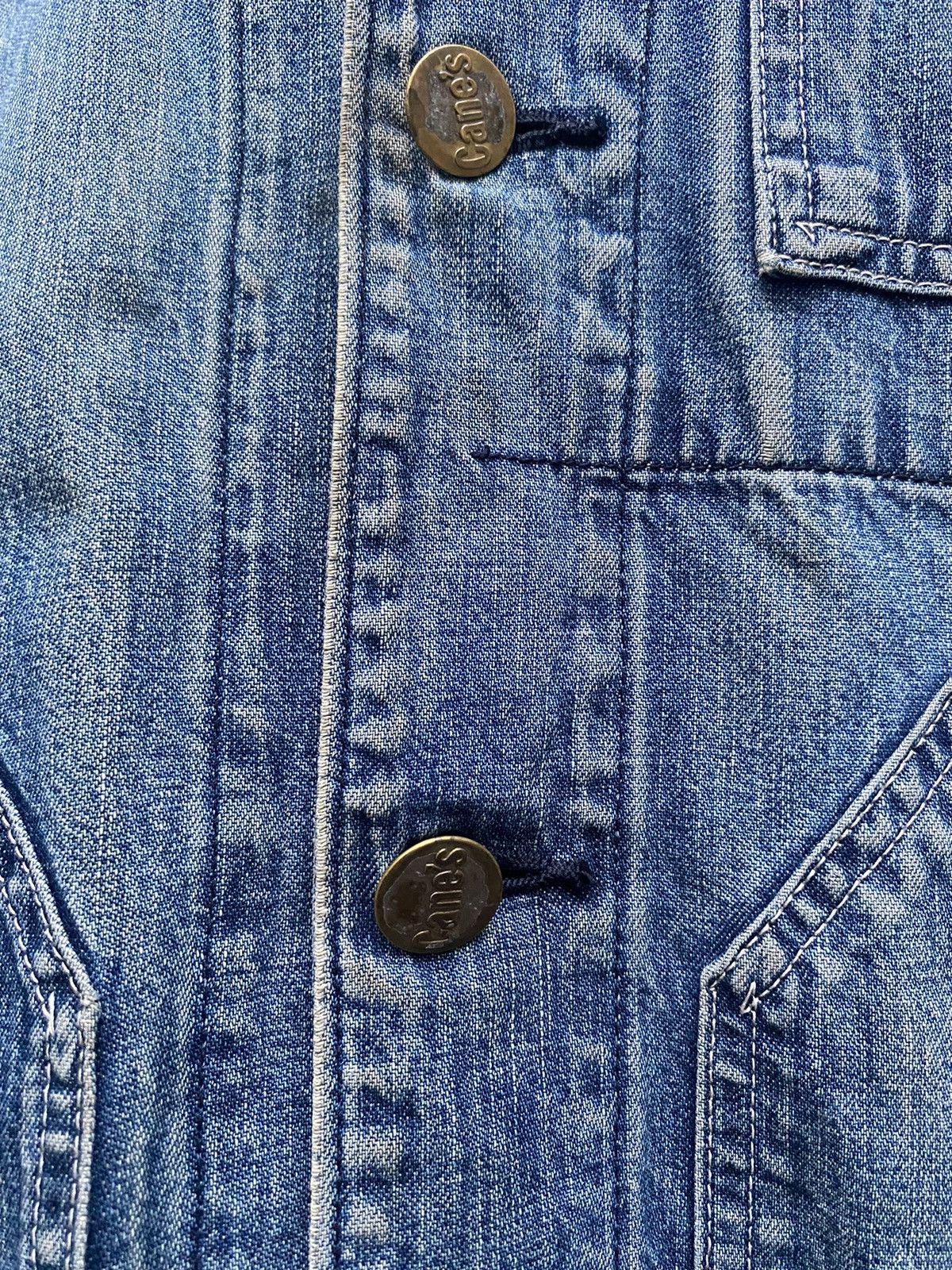 Sugar Cane Distressed Sugar Cane Chore Denim Jacket Toyo Enterprise Size US L / EU 52-54 / 3 - 4 Thumbnail