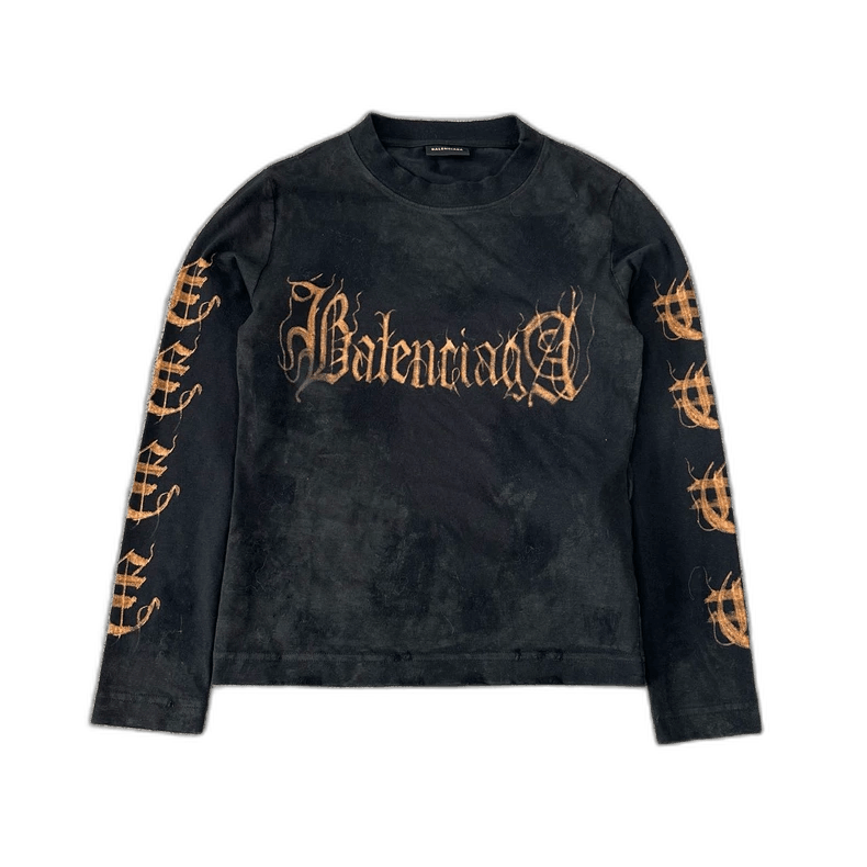Balenciaga balenciaga long sleeve shirt with graphic design Size US L / EU 52-54 / 3 - 1 Thumbnail