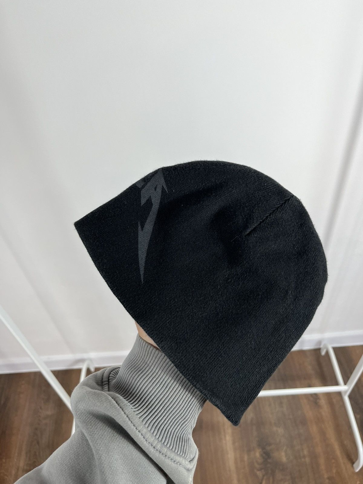 Metallica Reversible Metallica Beanie Hat Black & Grey Graphic Skull Size ONE SIZE - 8 Thumbnail