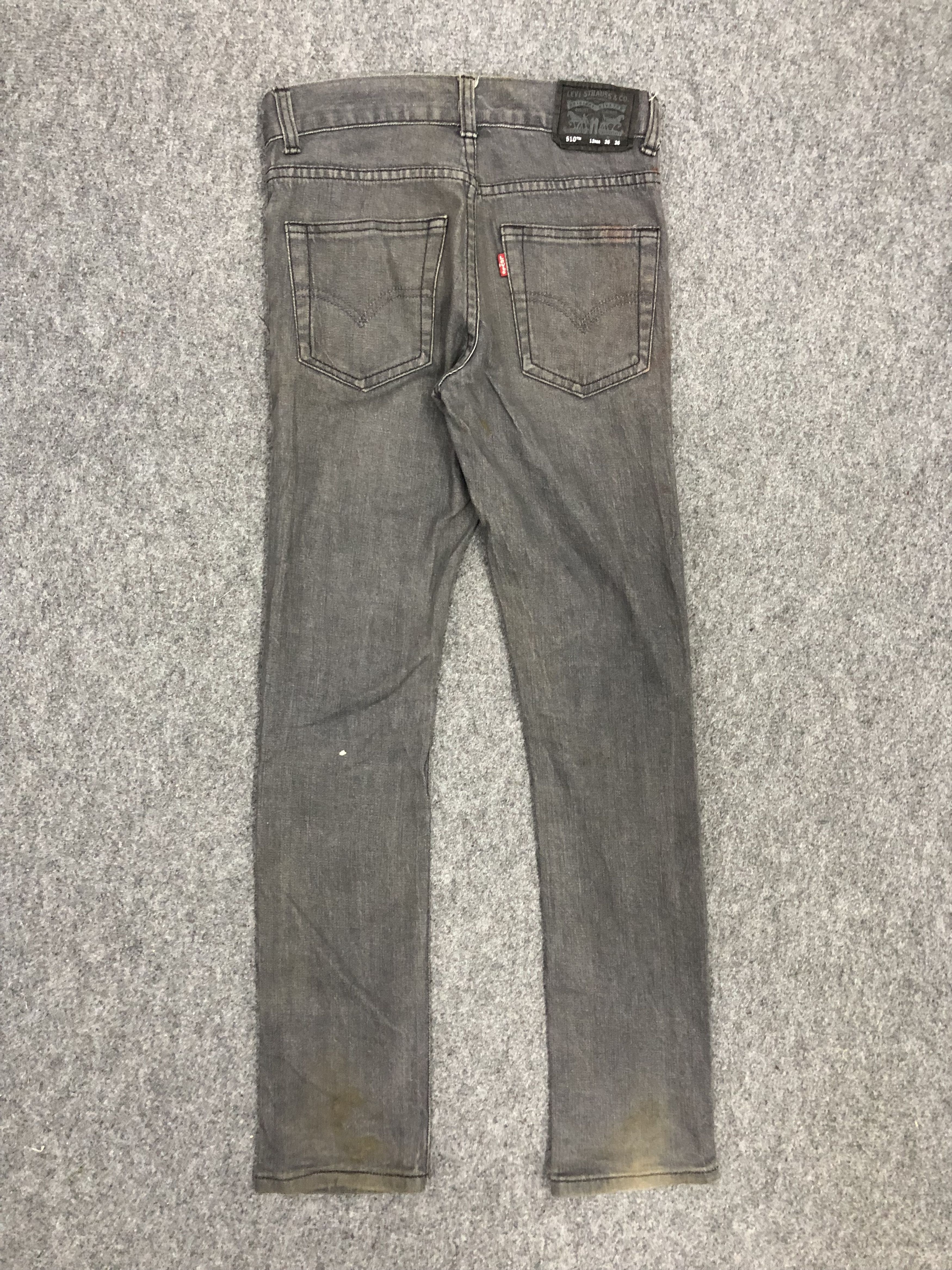 Levi's × Vintage Vintage Levis 510 Faded Black Skinny Jeans DP1283 Size US 27 - 3 Thumbnail
