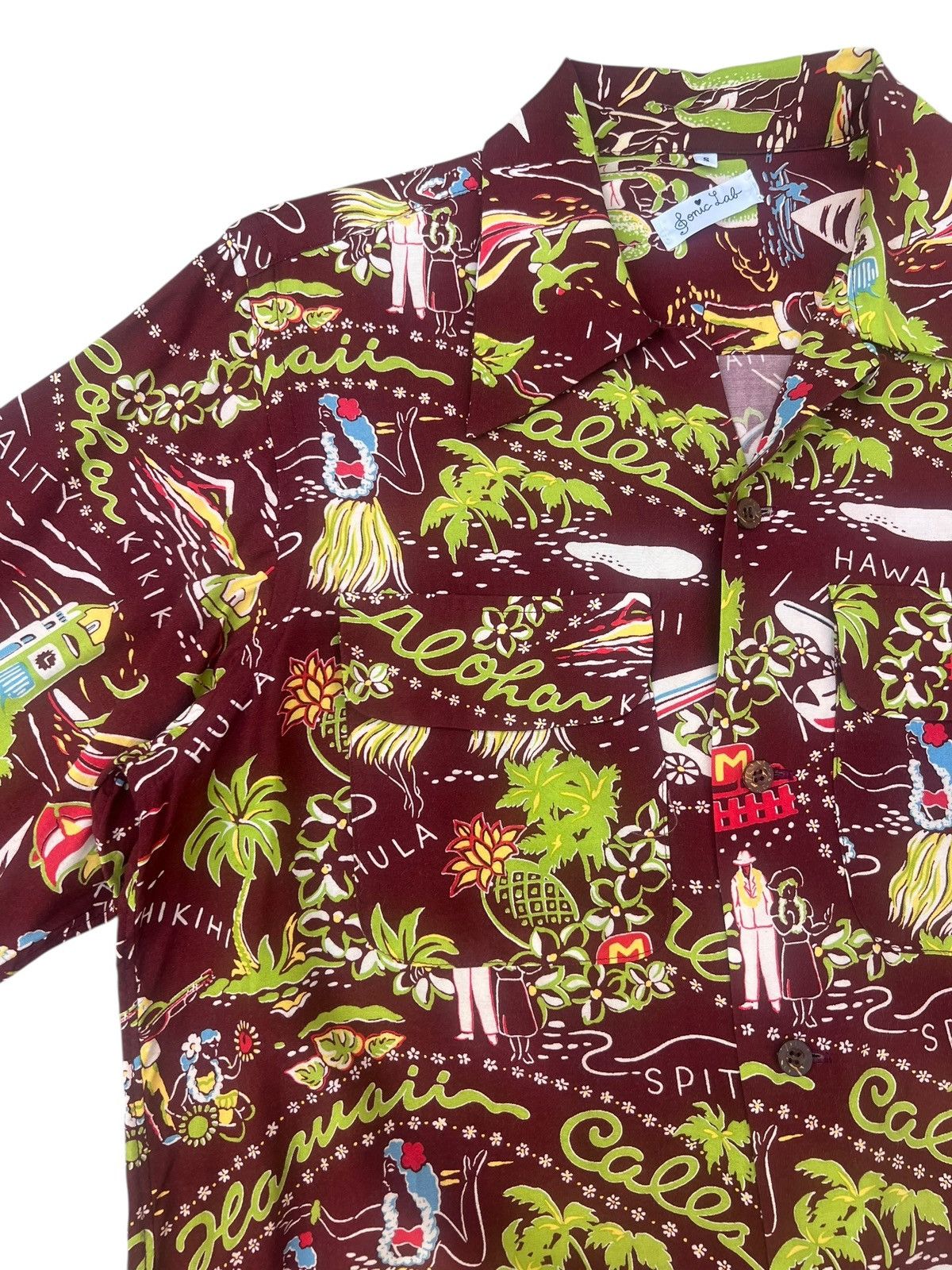Sonic Lab Sonic Lab Nepenthes Double Flap Pocket Hawaiian Shirt Size US S / EU 44-46 / 1 - 6 Thumbnail
