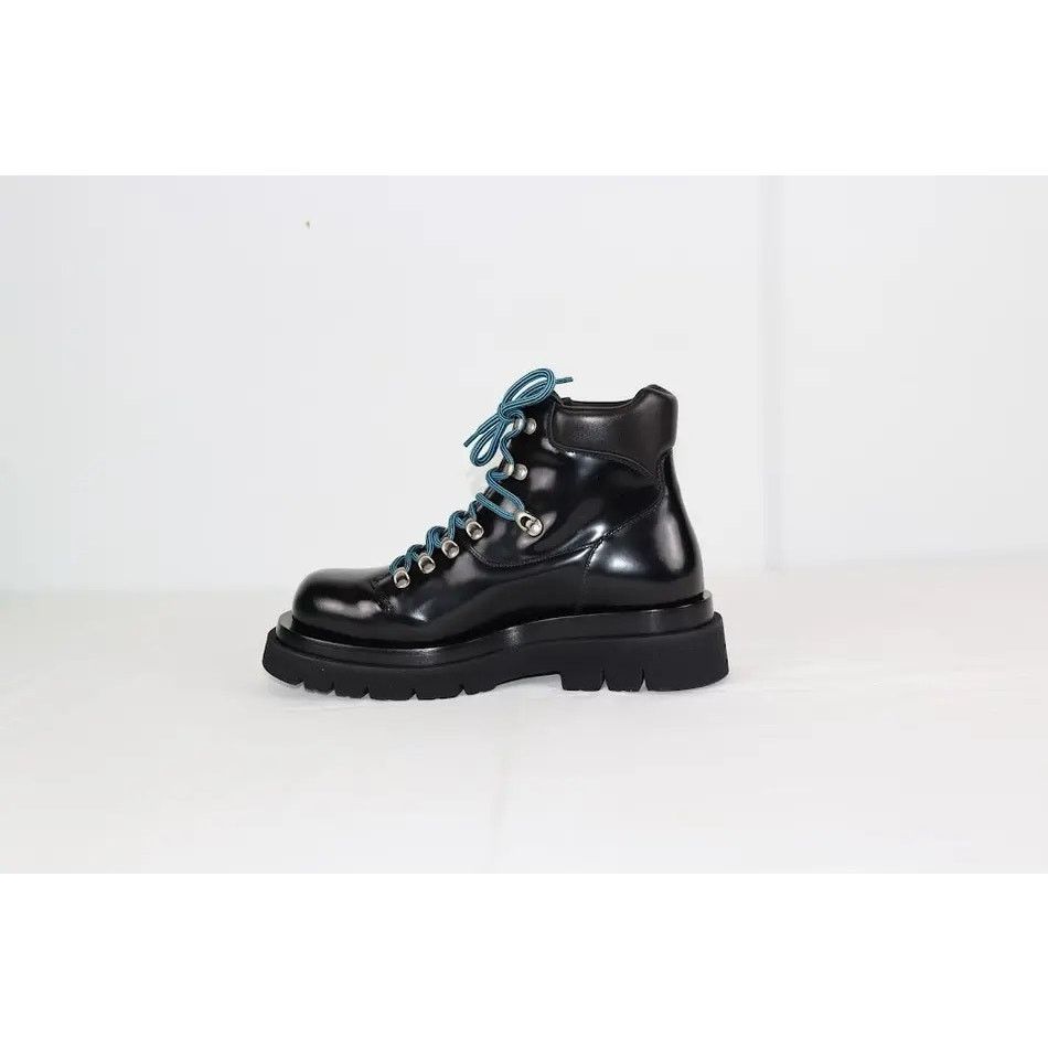 Bottega Veneta o1rshd1 Hiking Lug Gloss Vinyl Boots in Black Size US 6 / EU 39 - 12 Thumbnail