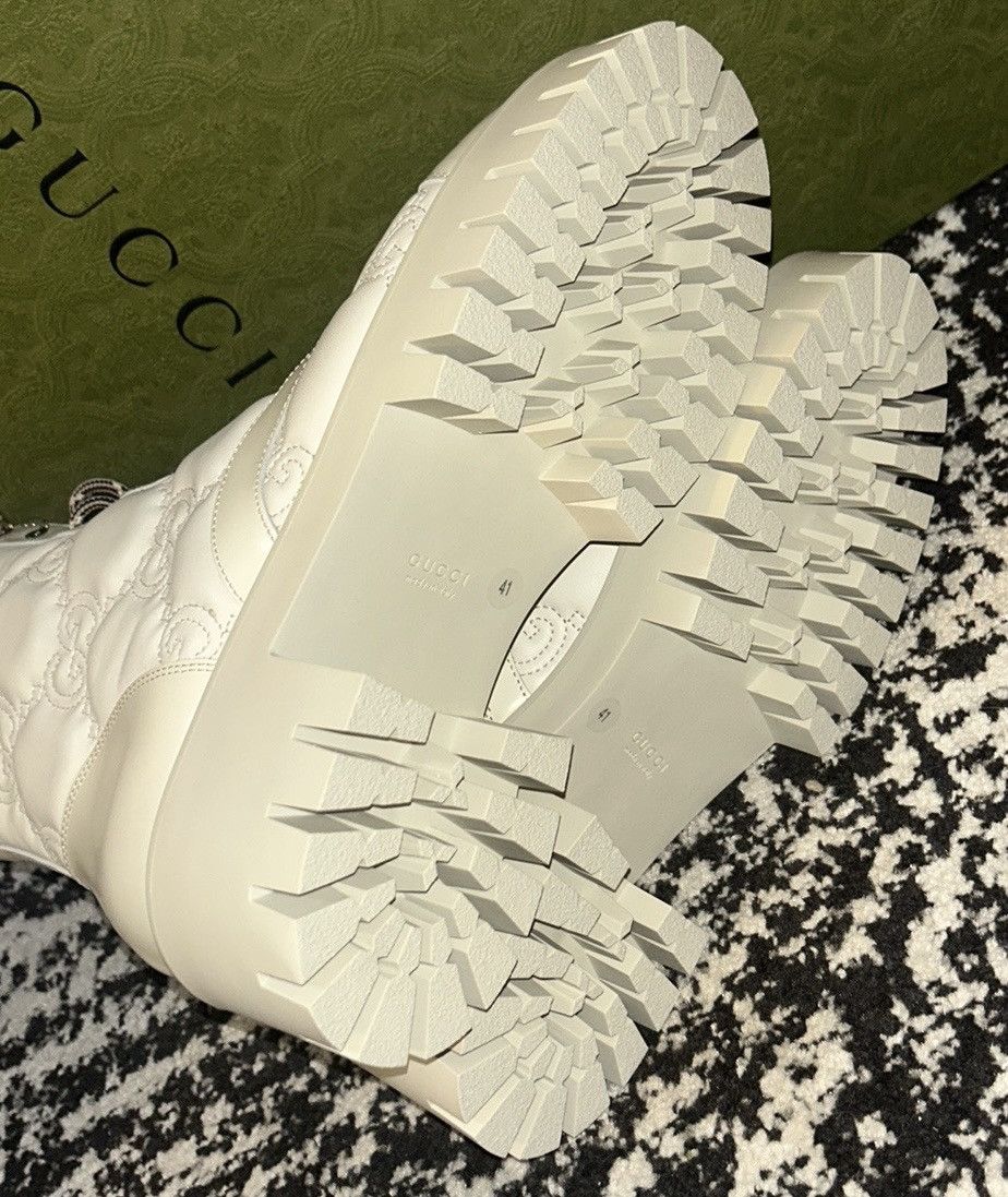 Gucci Gucci GG Matelasse Lace Up Quilted Platform Combat Boots Size US 11 / IT 41 - 7 Thumbnail