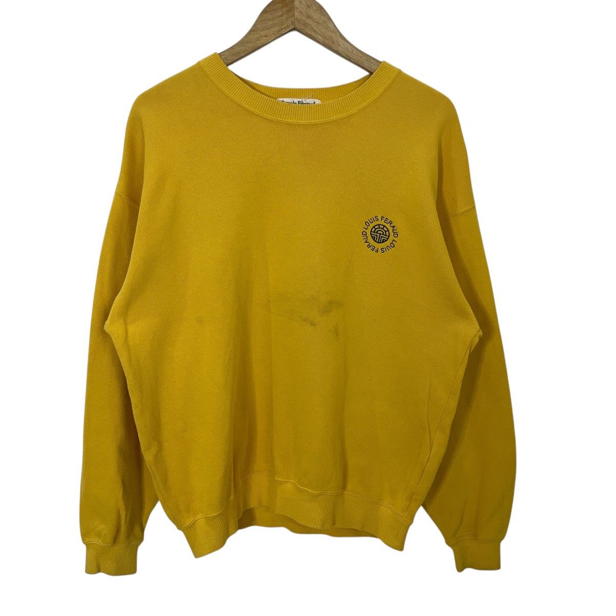 Louis Feraud Vintage Louis Feraud Embroidery Big Logo Sweatshirt Size US M / EU 48-50 / 2 - 7 Thumbnail